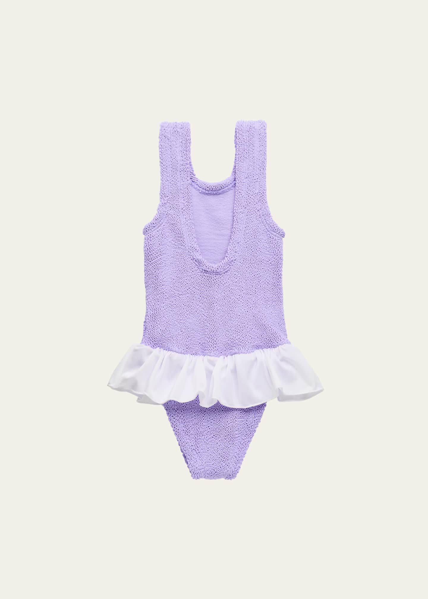 Hunza G Girl's Baby Denise One-Piece Swimsuit, Size 3-6 Image 2 of 3