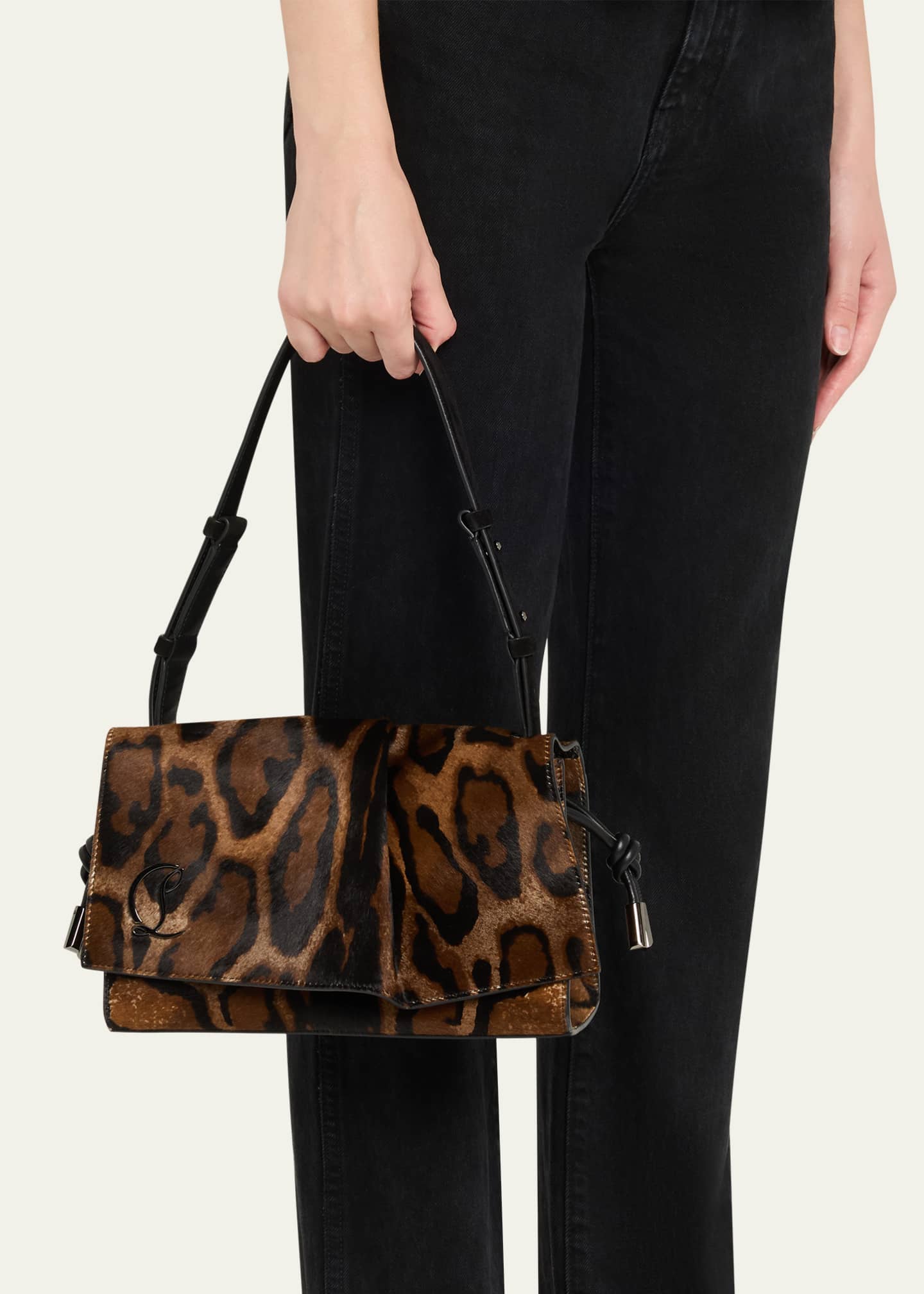Small Baggy Shoulder Bag in Pony Hair