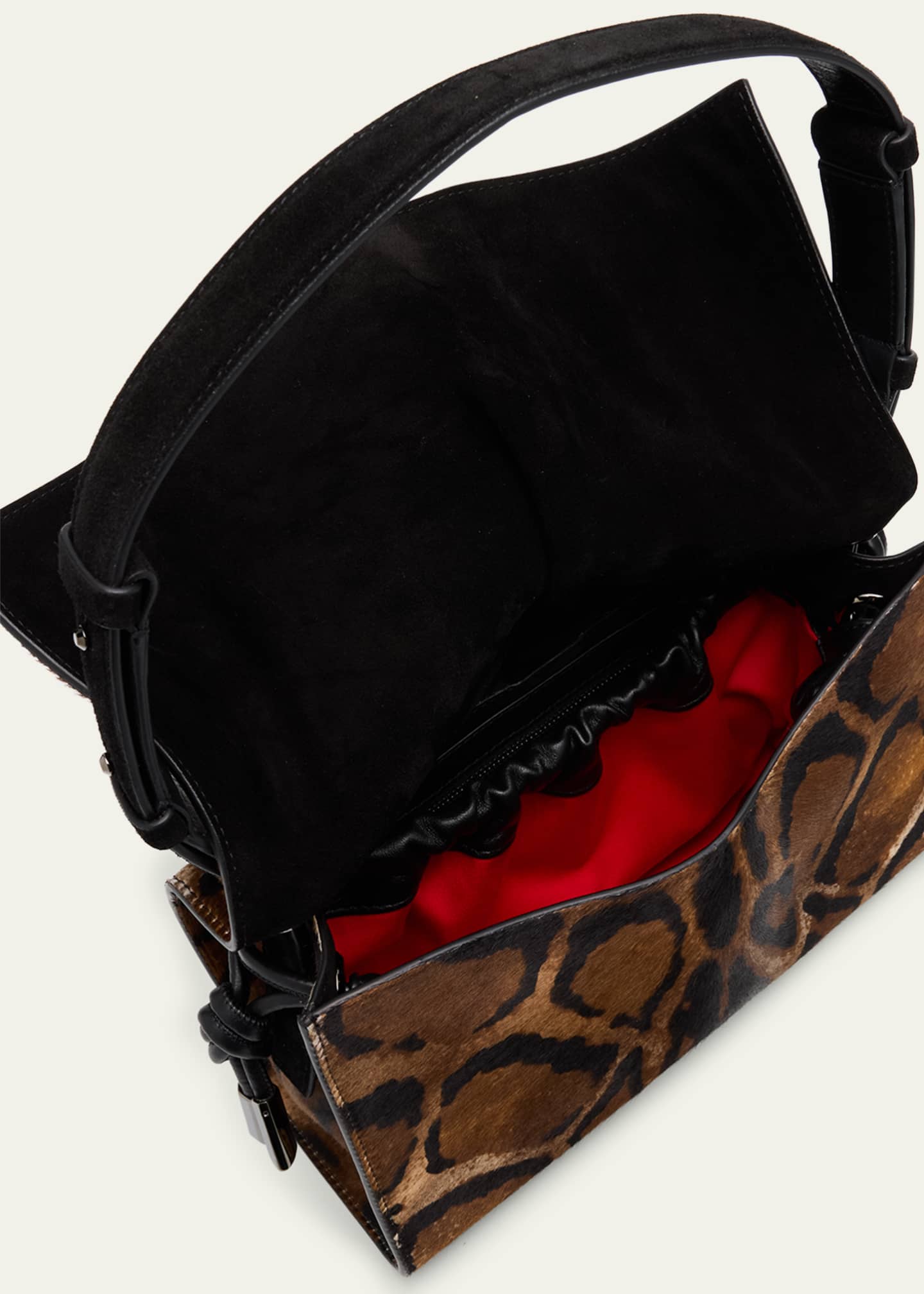 Small Baggy Shoulder Bag in Pony Hair