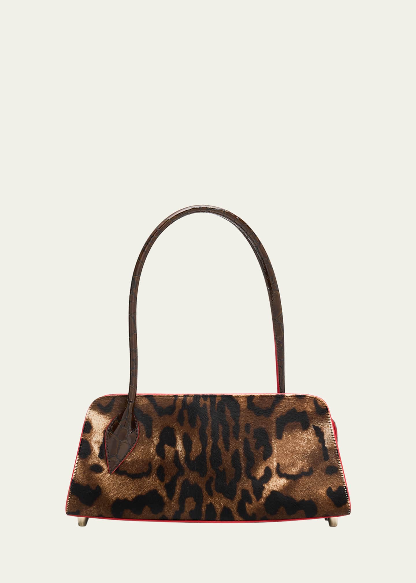 Christian Louboutin Eloise Top-Handle Bag in Croc-Embossed Leather