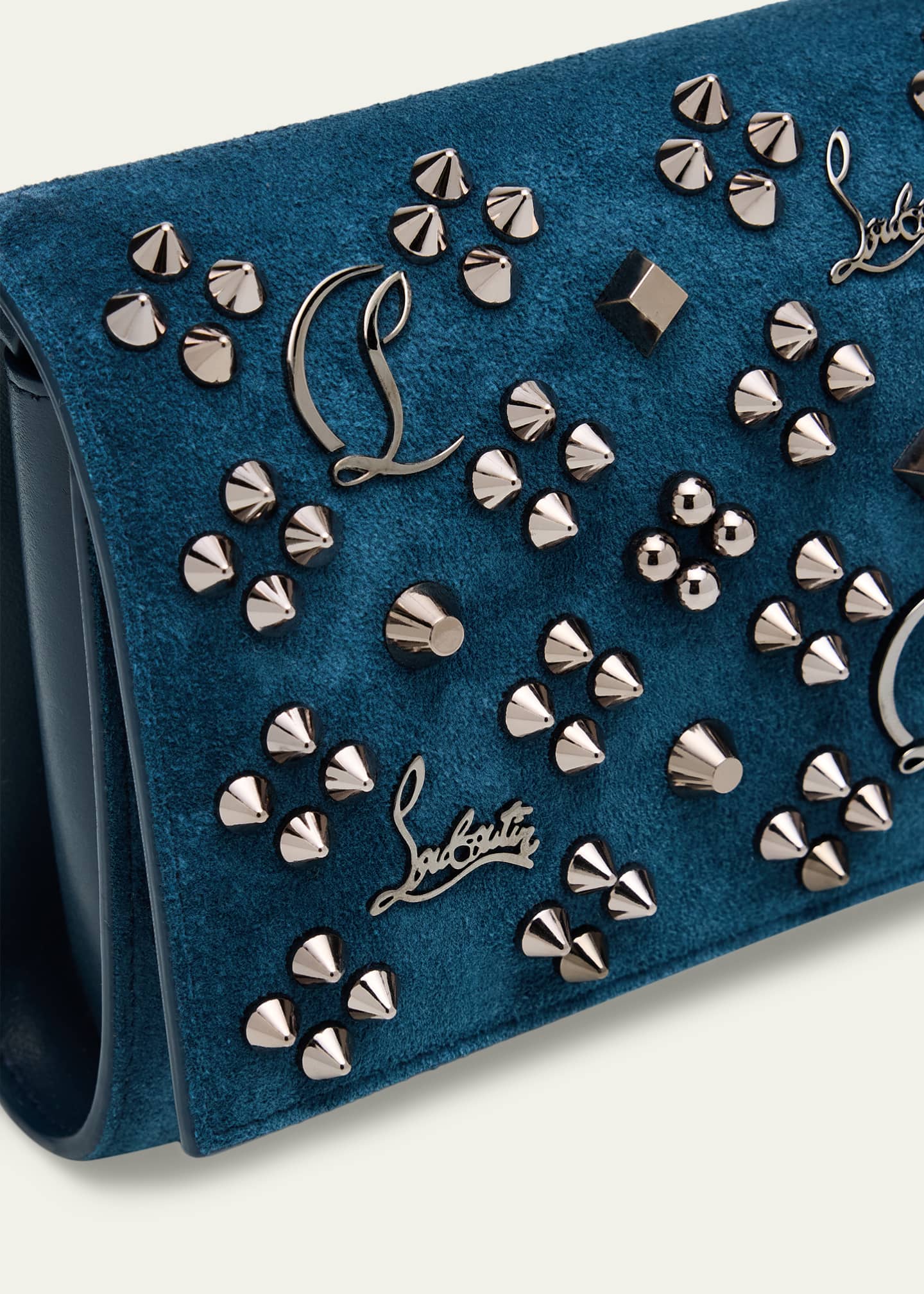 Christian Louboutin Paloma Wallet on Chain in Loubinthesky Suede