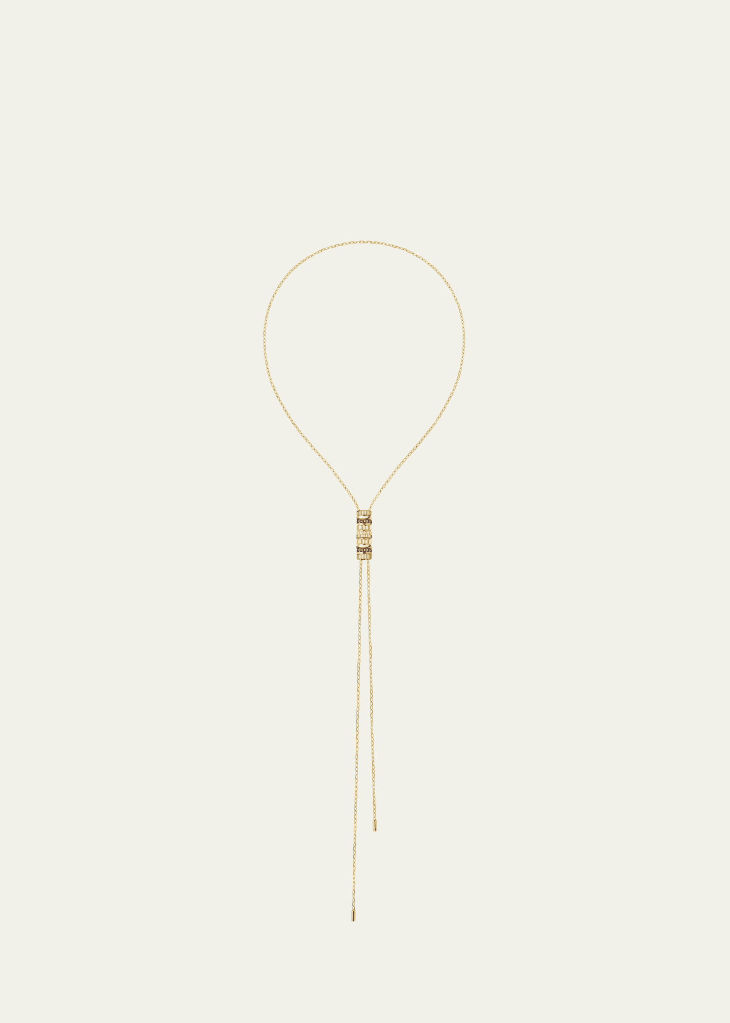 Boucheron Quatre Classique 18K Tricolor Gold Tie Necklace with Brown PVD and Diamonds Image 1 of 3
