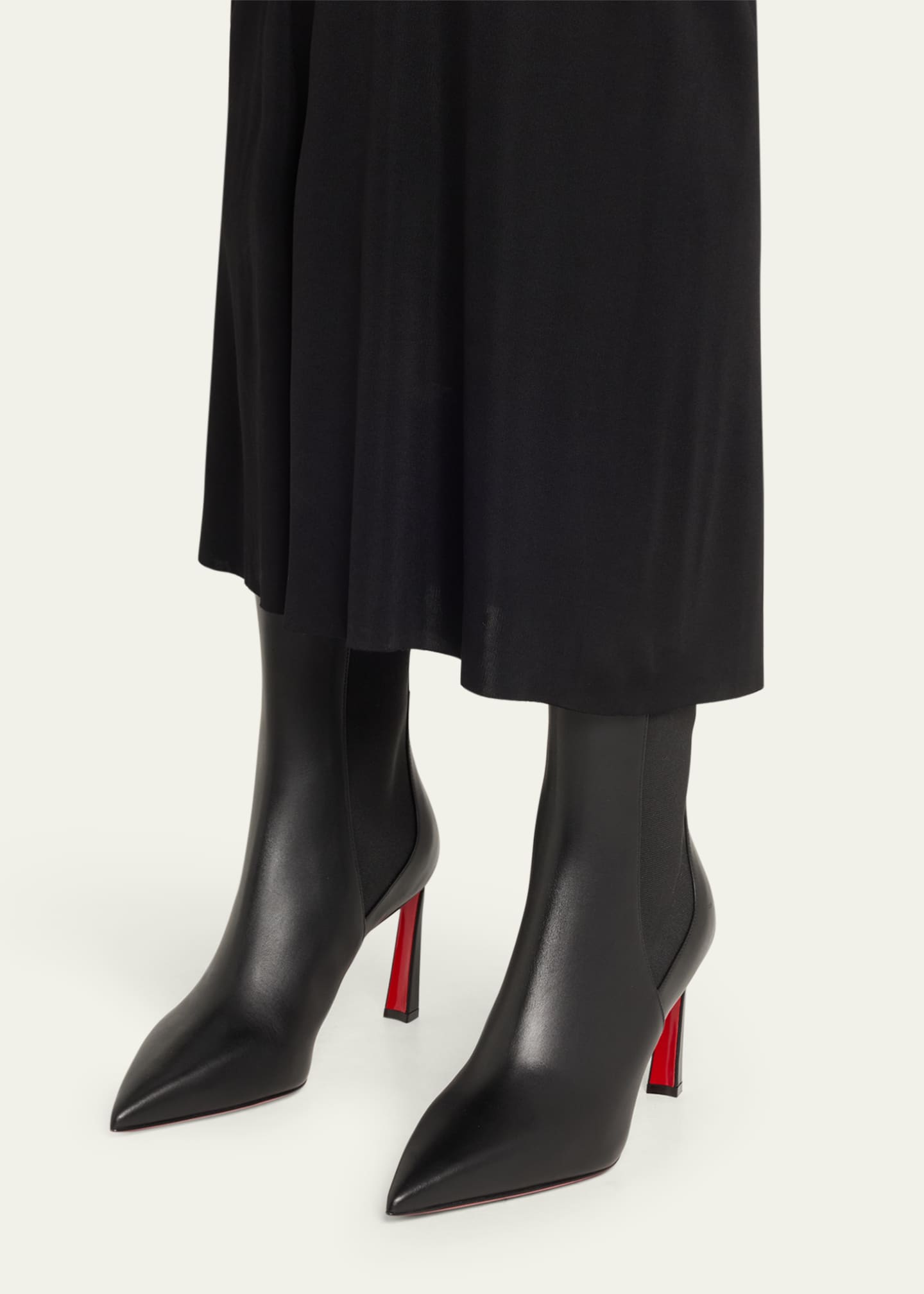 Christian Louboutin 85mm Condodo Leather Knee-High Boots