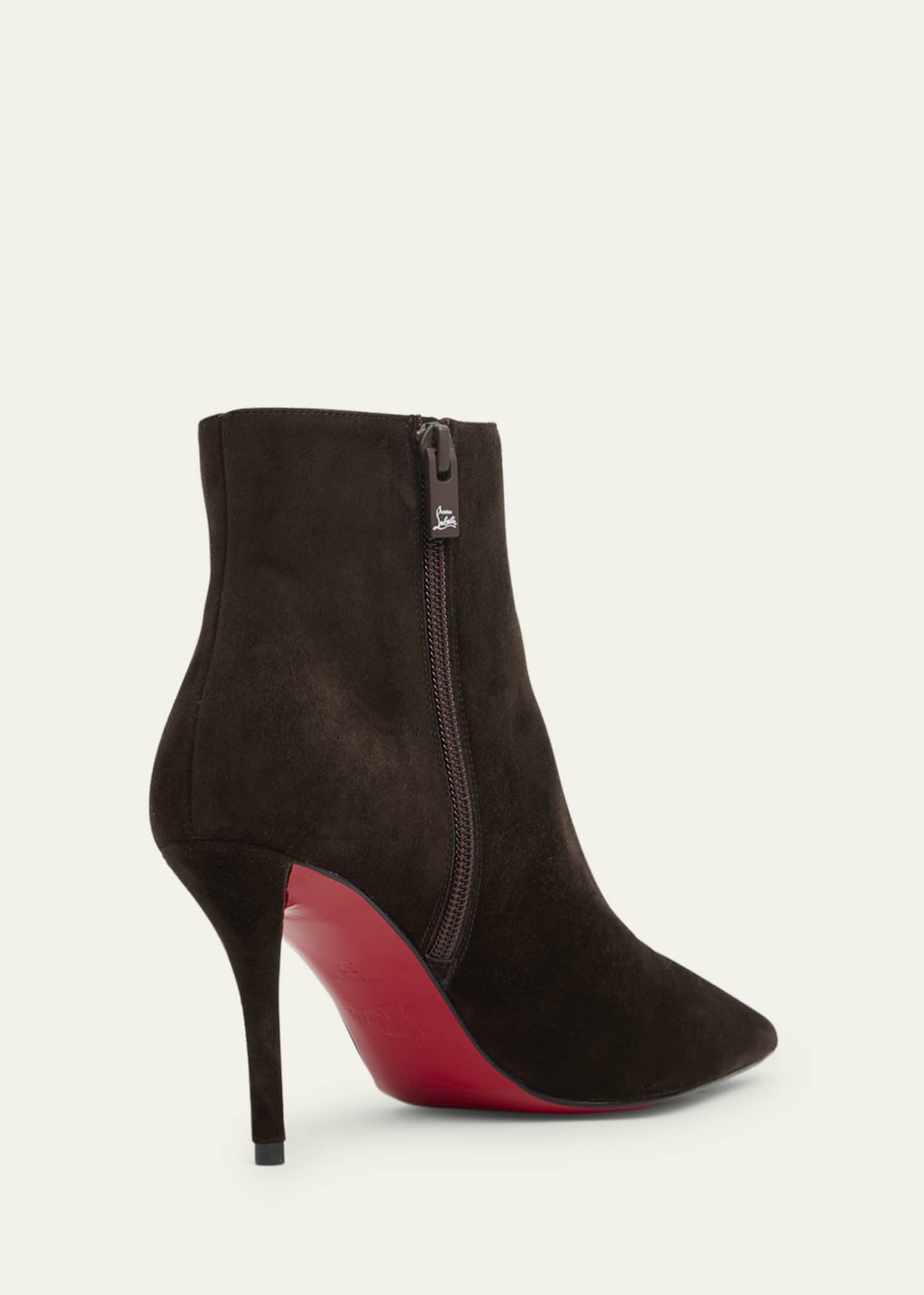 Christian Louboutin ショートブーツ スエード 371/2 Christian Louboutin 80mm Miss Z Suede Booties - Bergdorf Goodman