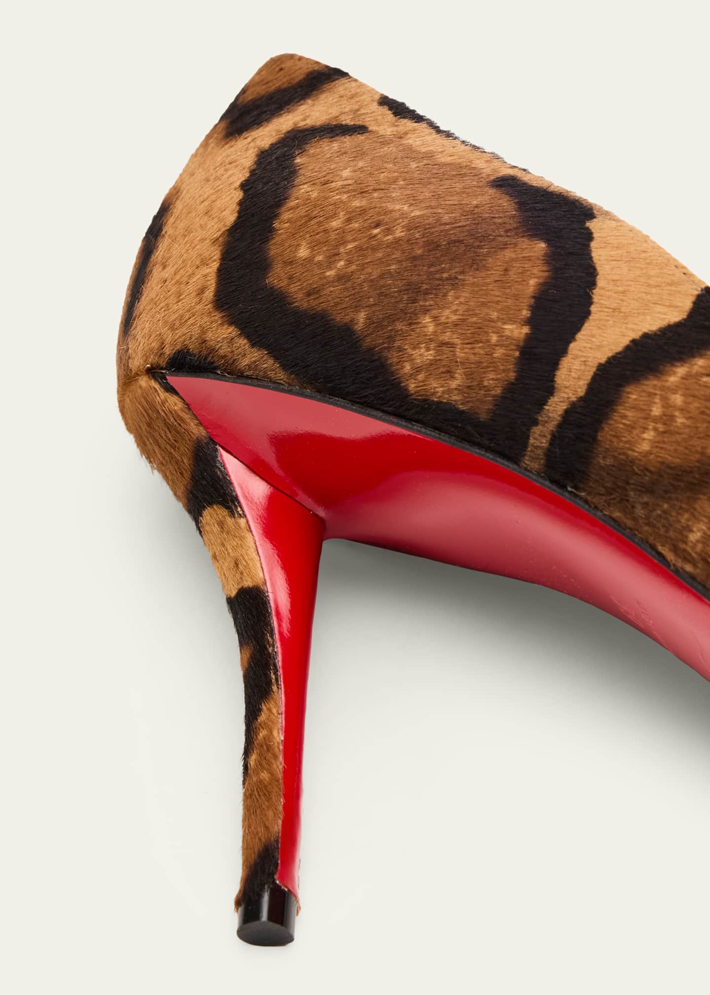 Christian Louboutin Miss Z Leopard-Printed Pony Red Sole
