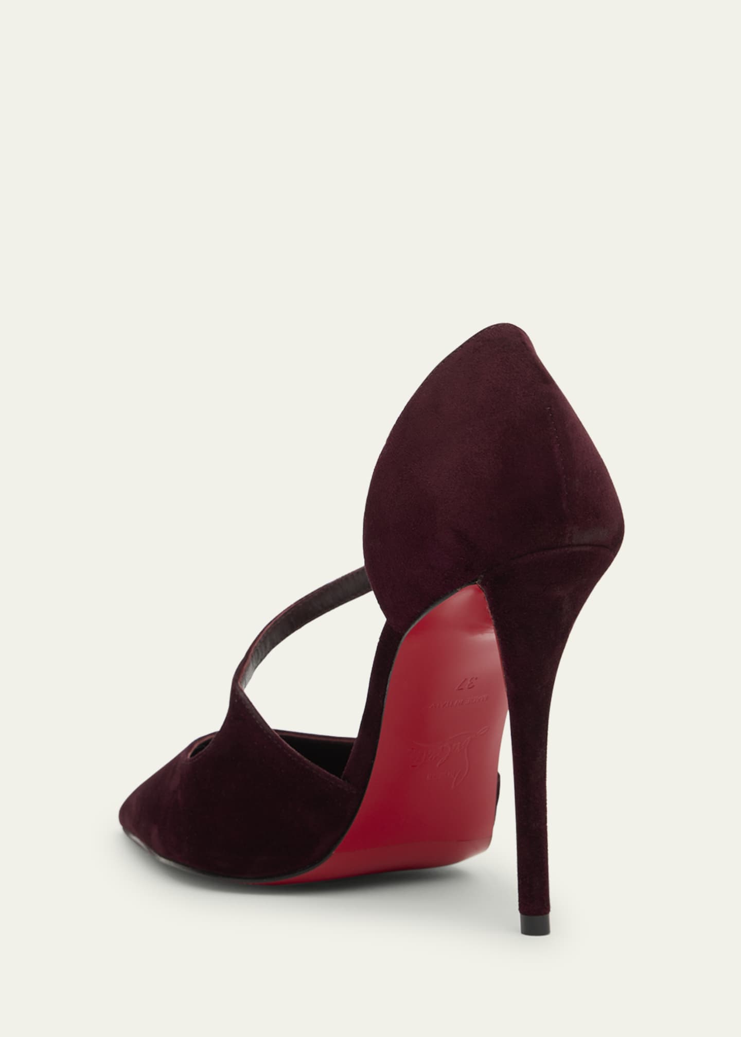 Christian Louboutin Miss Ziggy Suede Red Sole Pumps Image 2 of 4