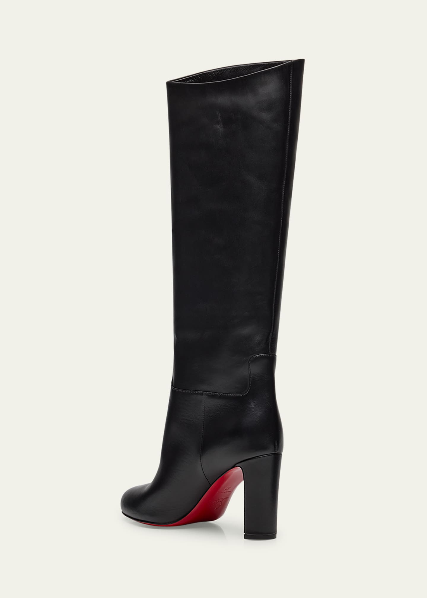 Loo Botta Leather Red Sole Knee Boots