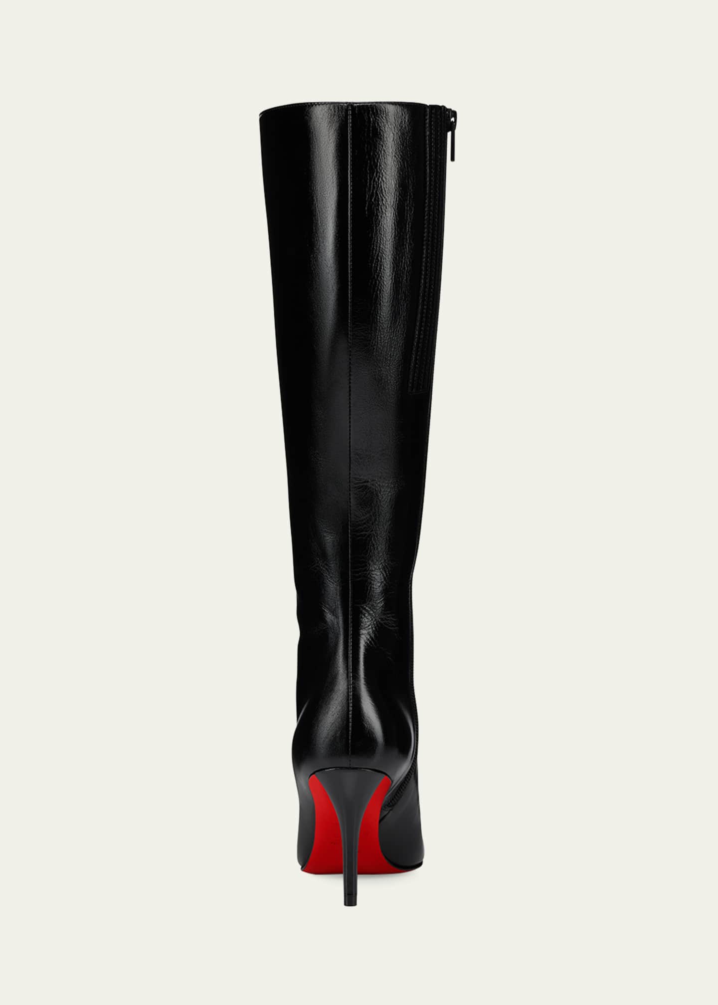 Christian Louboutin 80mm Miss Z Leather Knee-High Boots - Bergdorf