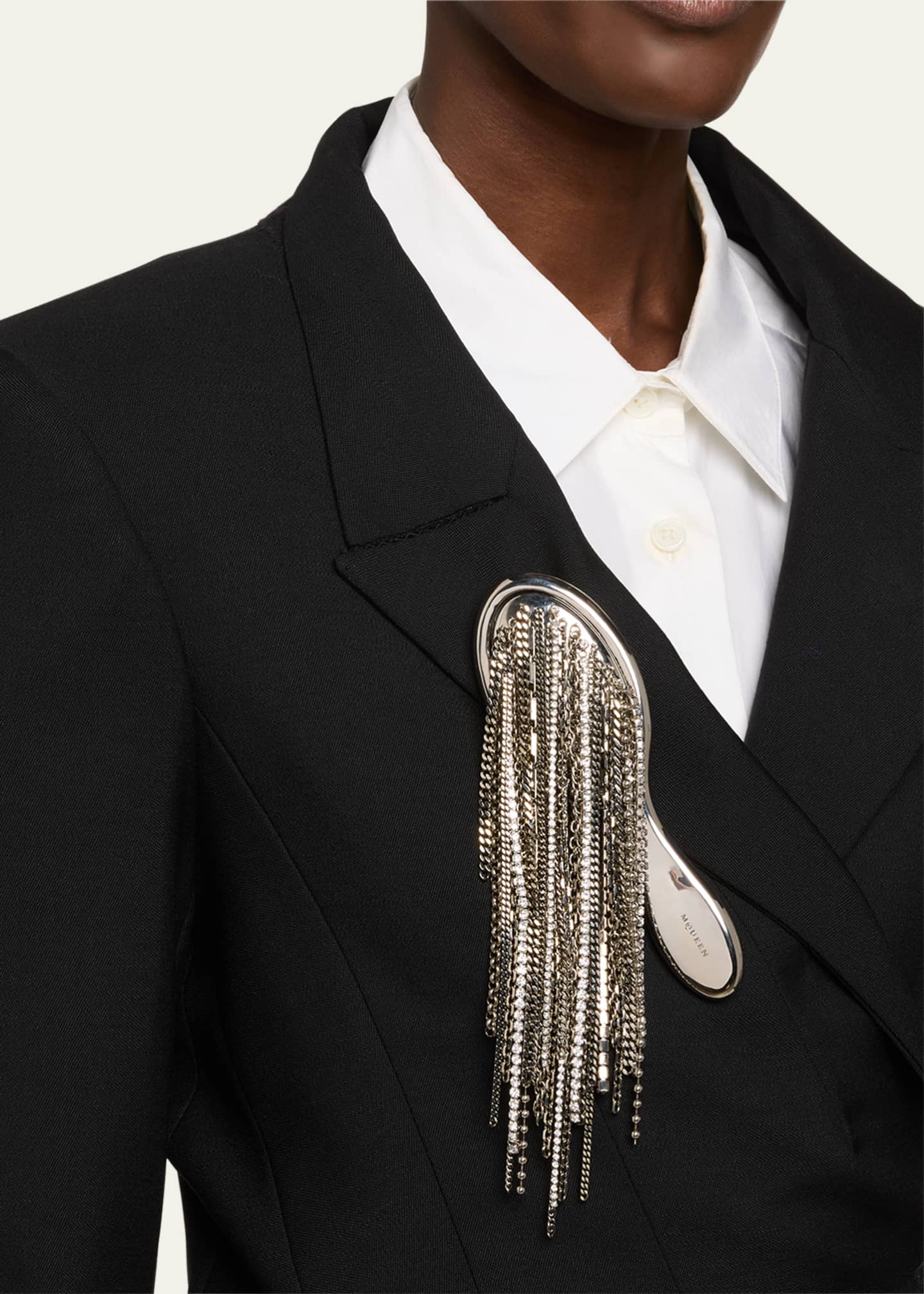 McQueen Banshee Chain Brooch Image 2 of 5