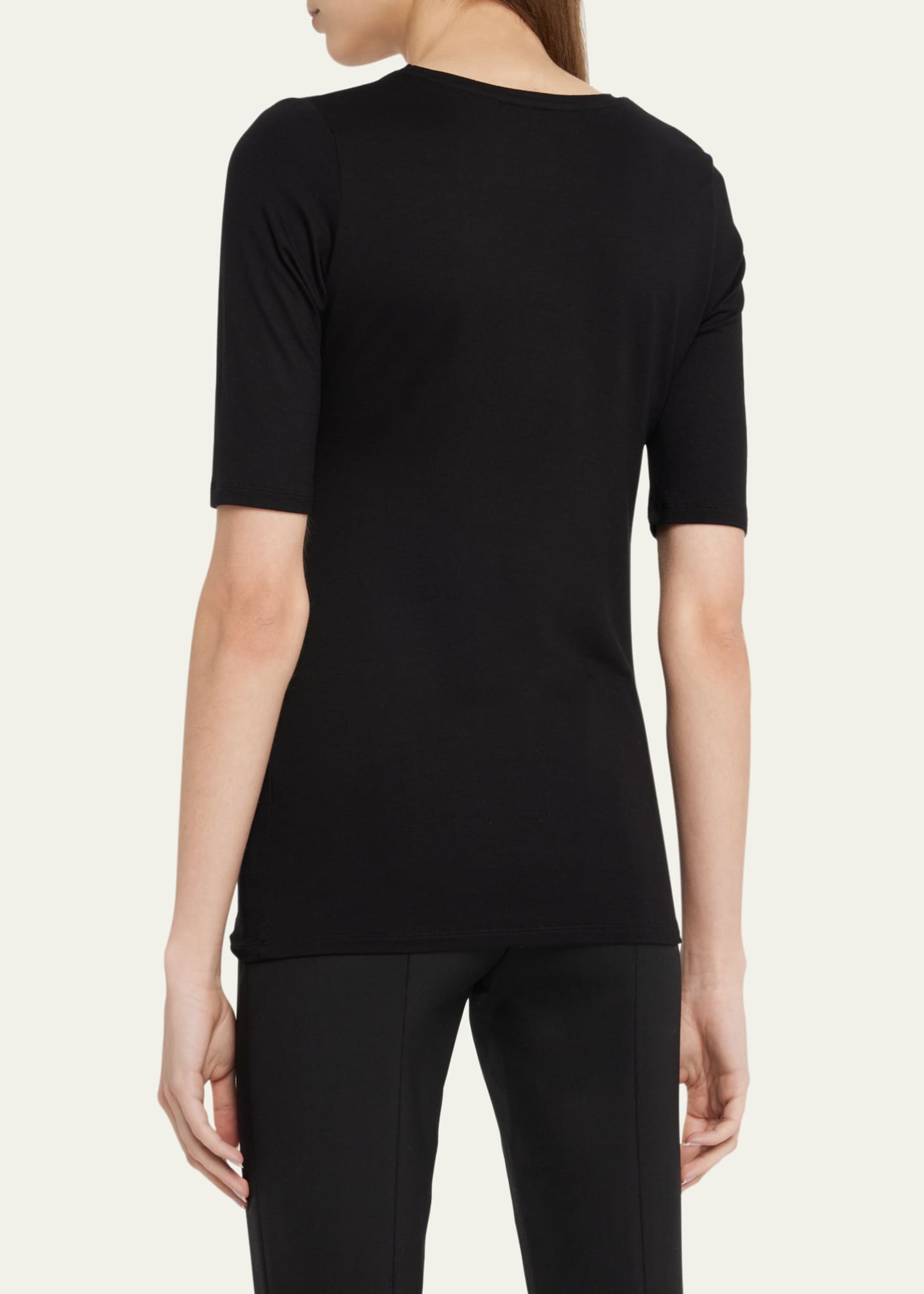 Majestic Filatures Soft Touch Long-Sleeve Scoop-Neck Tee Image 3 of 5