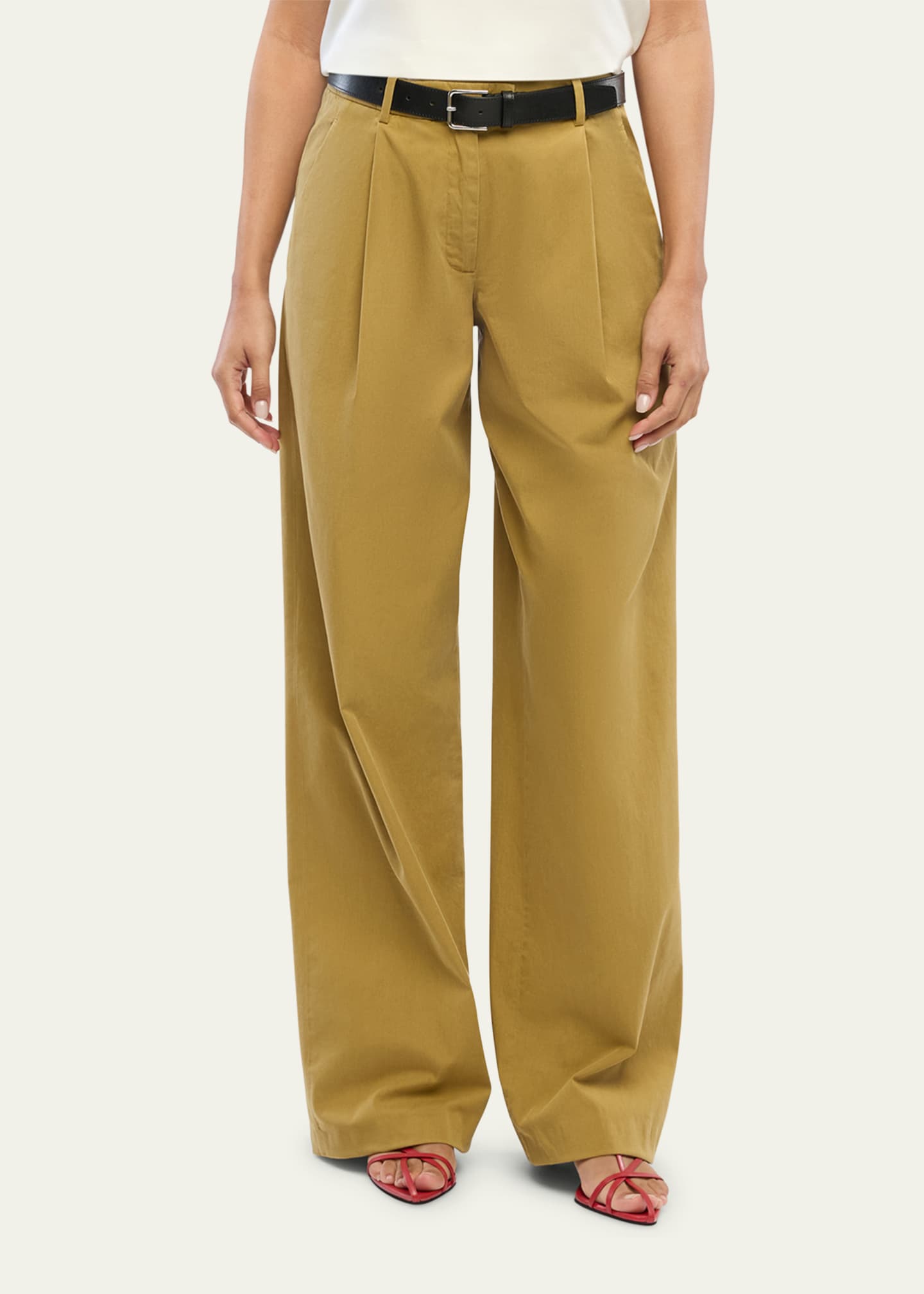Another Tomorrow Relaxed Wide Leg Pants Image 4 of 4