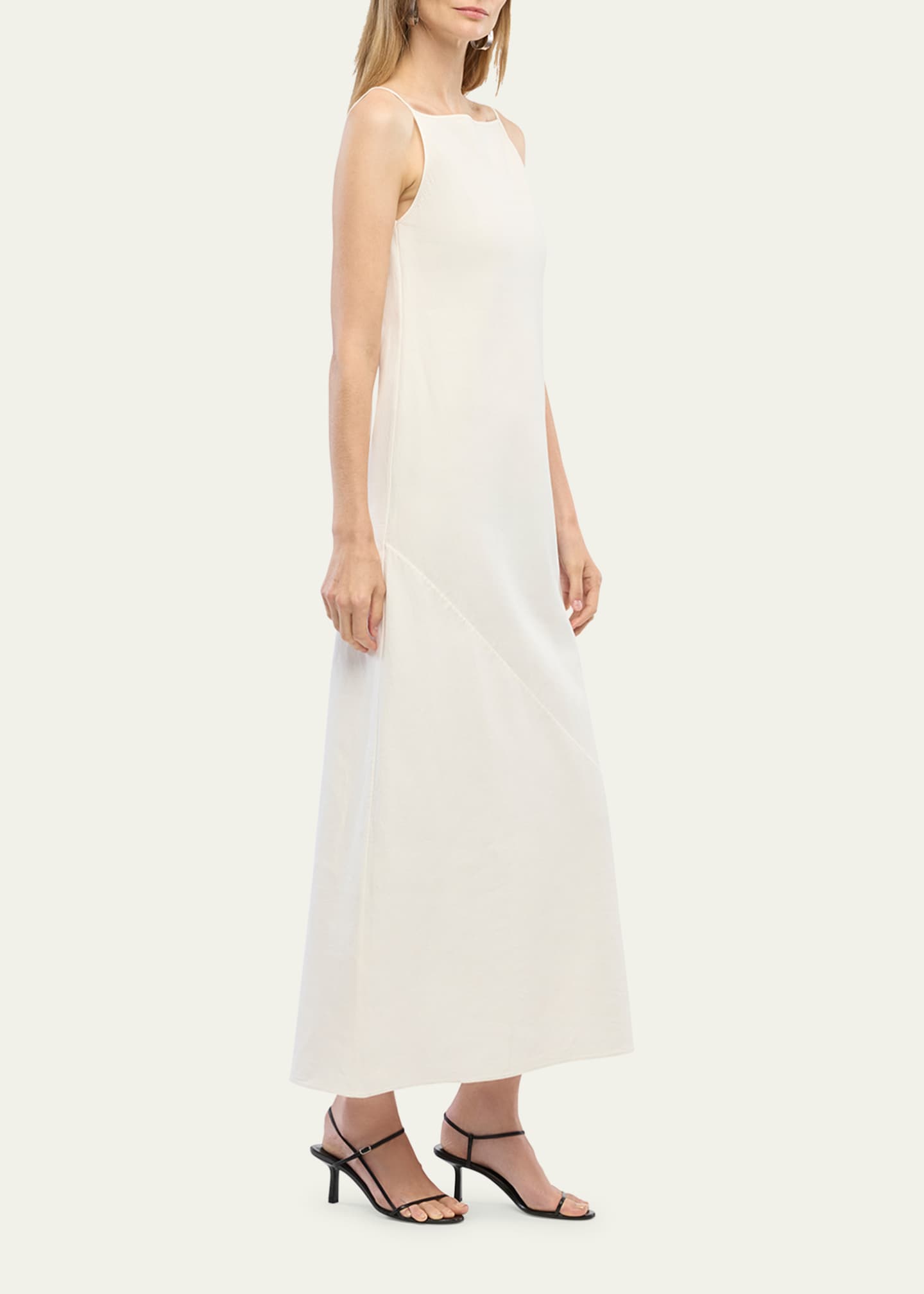 Another Tomorrow Square-Neck Slip Dress Image 4 of 4