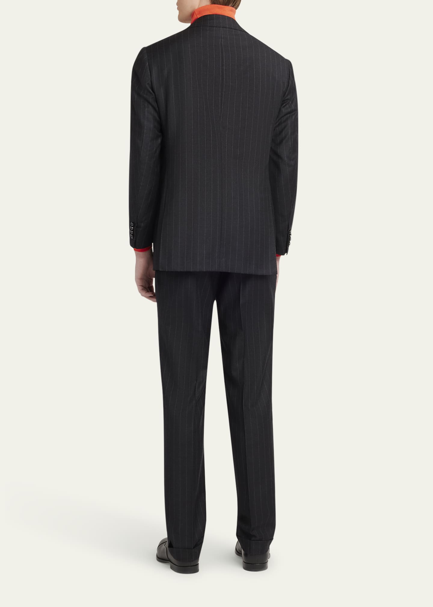 Kiton Men's Wool Chalk Stripe Two-Piece Suit Image 3 of 8