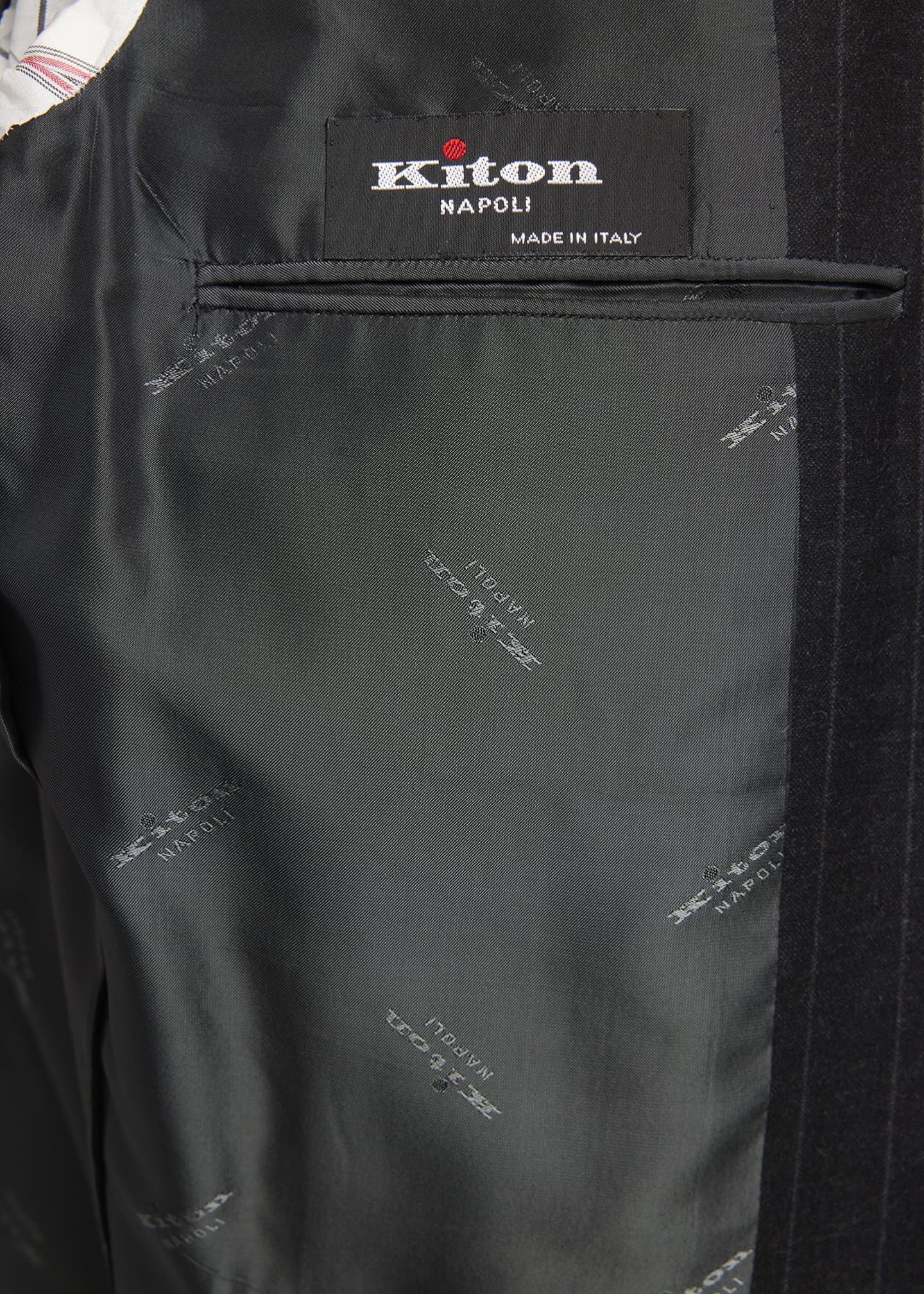 Kiton Men's Wool Chalk Stripe Two-Piece Suit Image 7 of 8