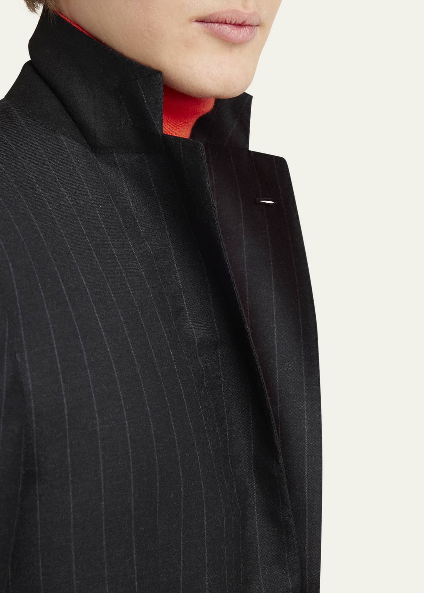 Kiton Men's Wool Chalk Stripe Two-Piece Suit Image 8 of 8
