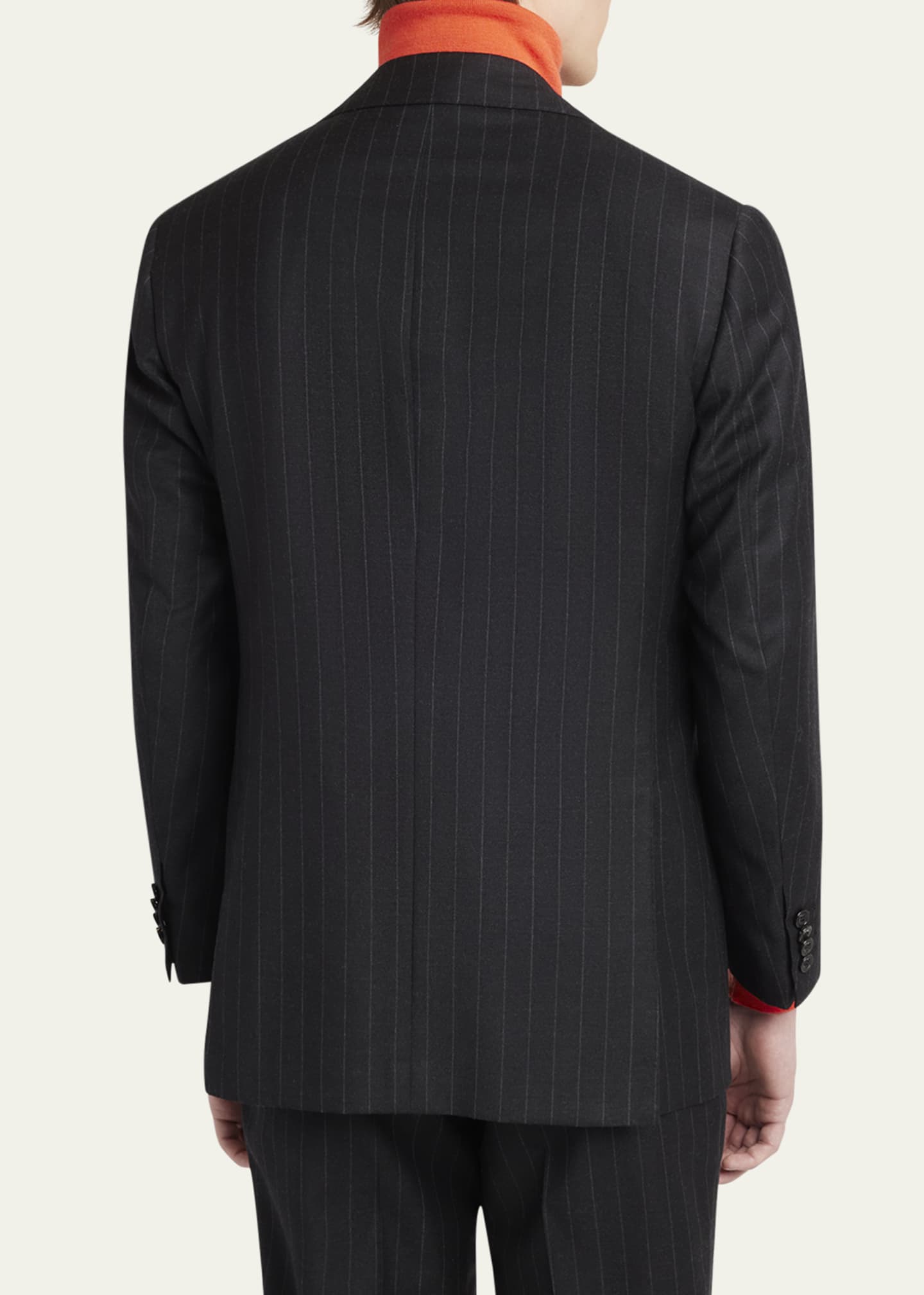 Kiton Men's Wool Chalk Stripe Two-Piece Suit Image 5 of 8