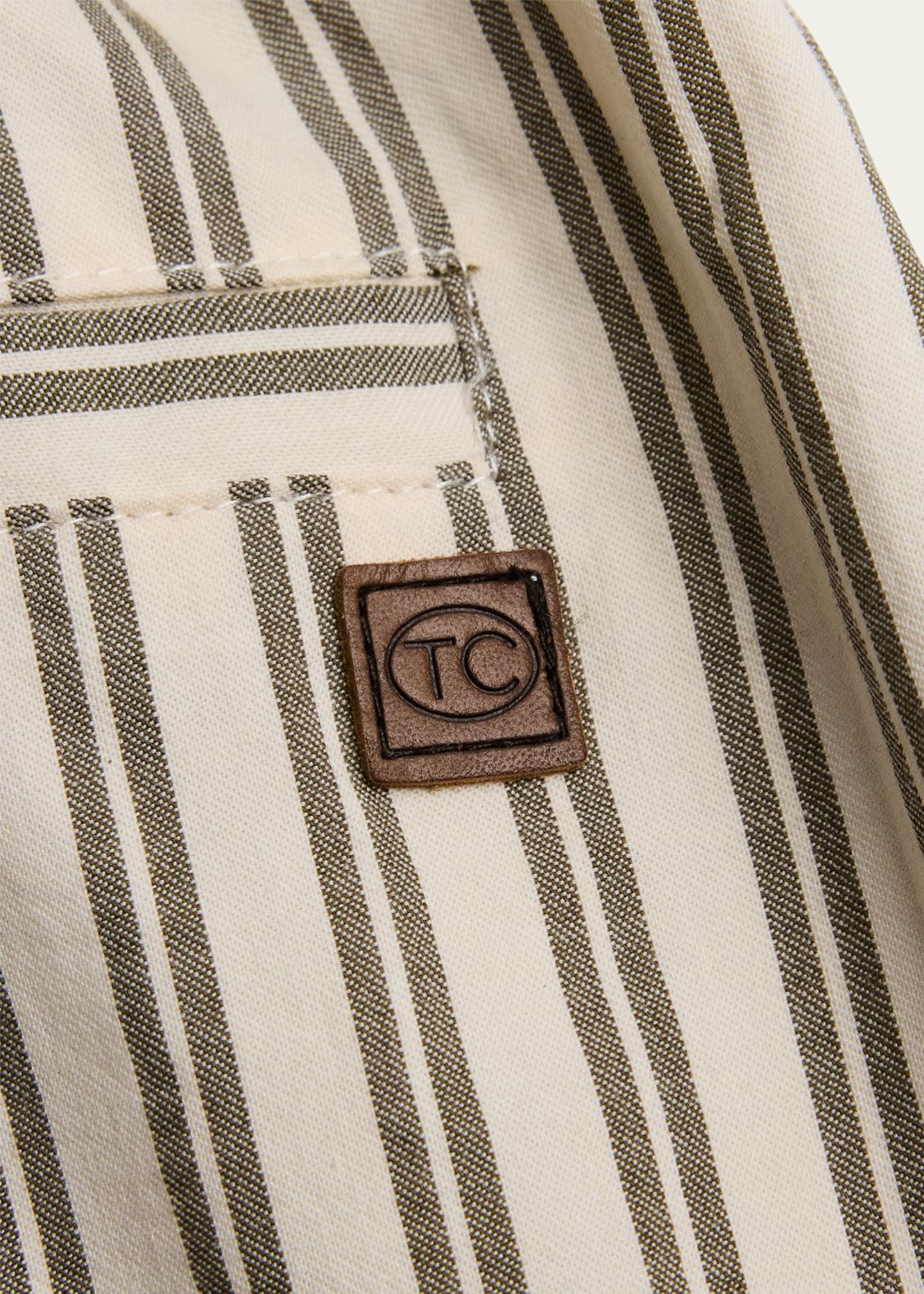 Tartine et Chocolat Boy's Layette Striped Cotton Shorts, Size Newborn-4 Image 3 of 3