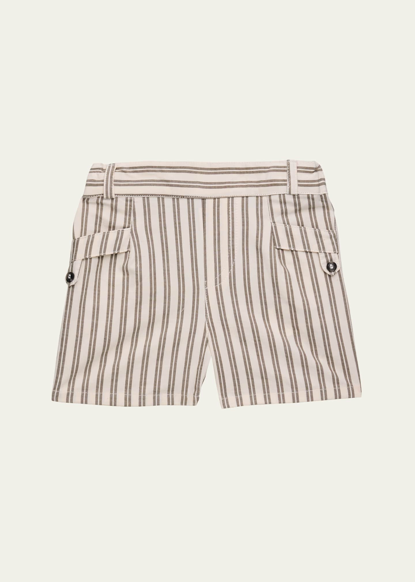 Tartine et Chocolat Boy's Layette Striped Cotton Shorts, Size Newborn-4 Image 1 of 3