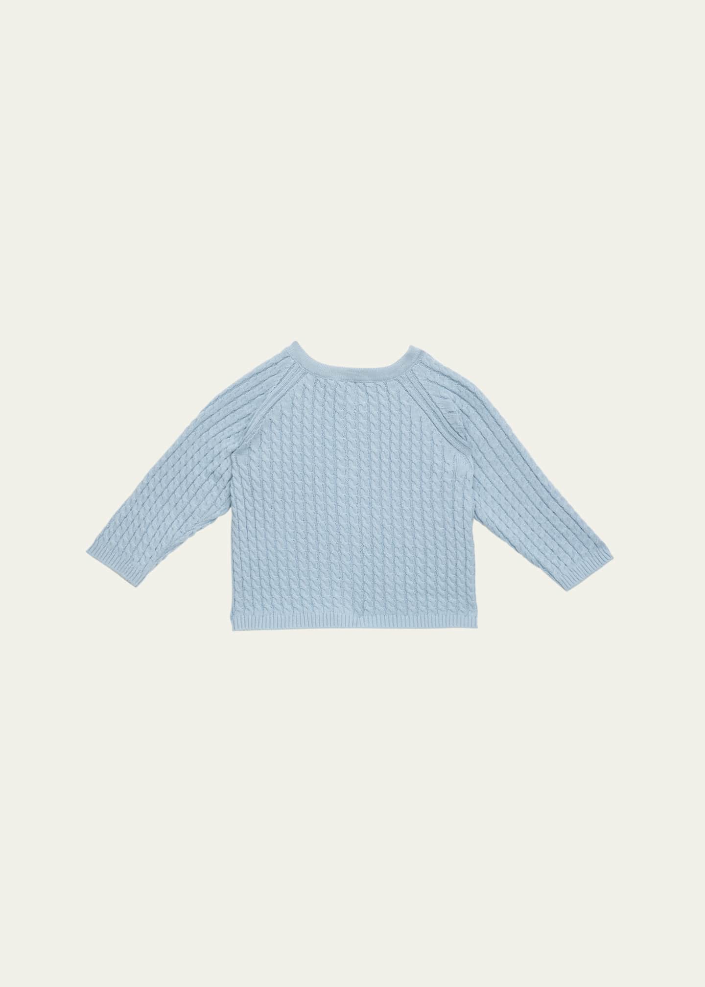 Tartine et Chocolat Girl's Cable Knit Cardigan, Size Newborn-4 Image 2 of 3