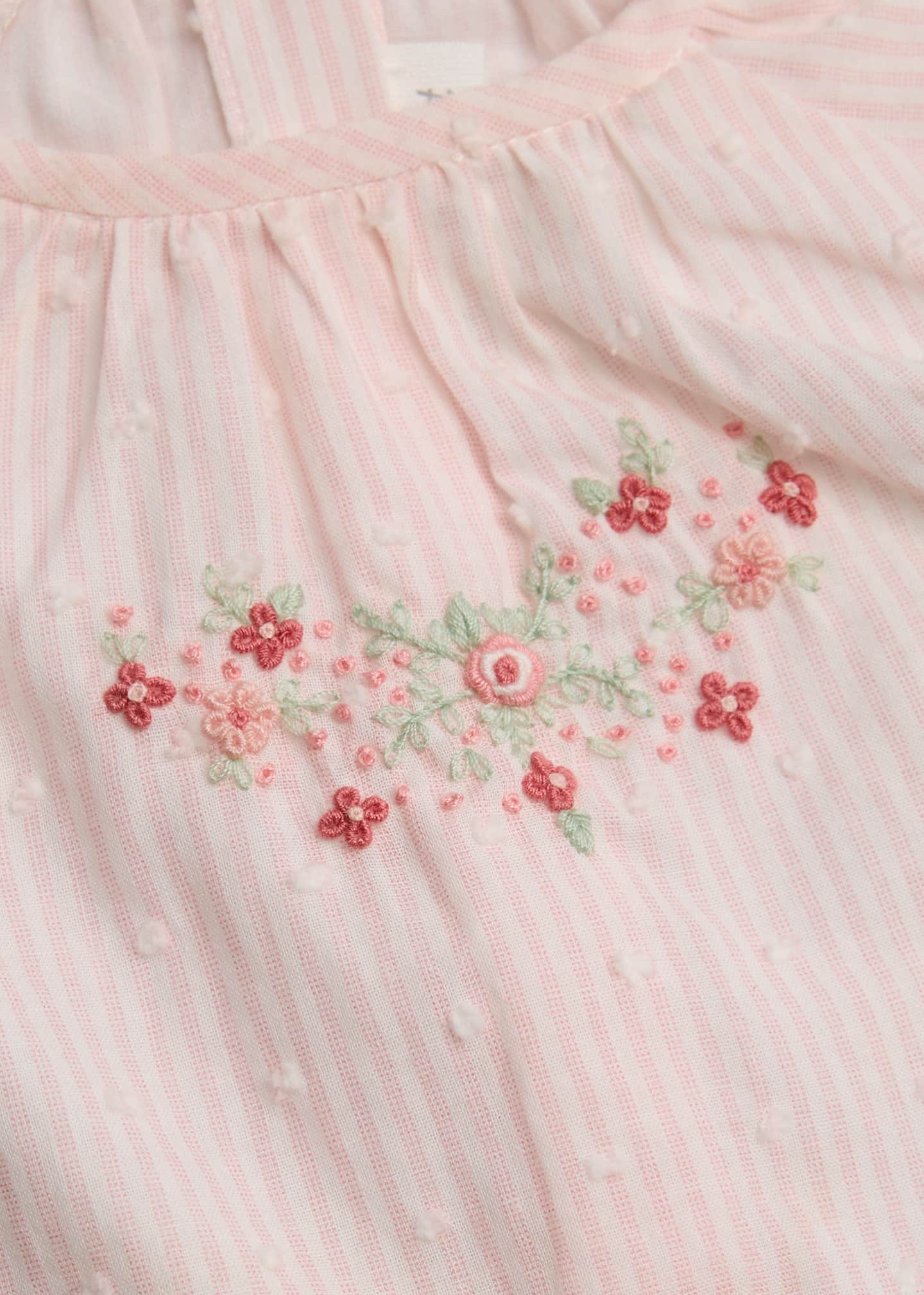 Tartine et Chocolat Girl's Floral Embroidered Swiss Dot Set, Size 3M-1 Image 3 of 3