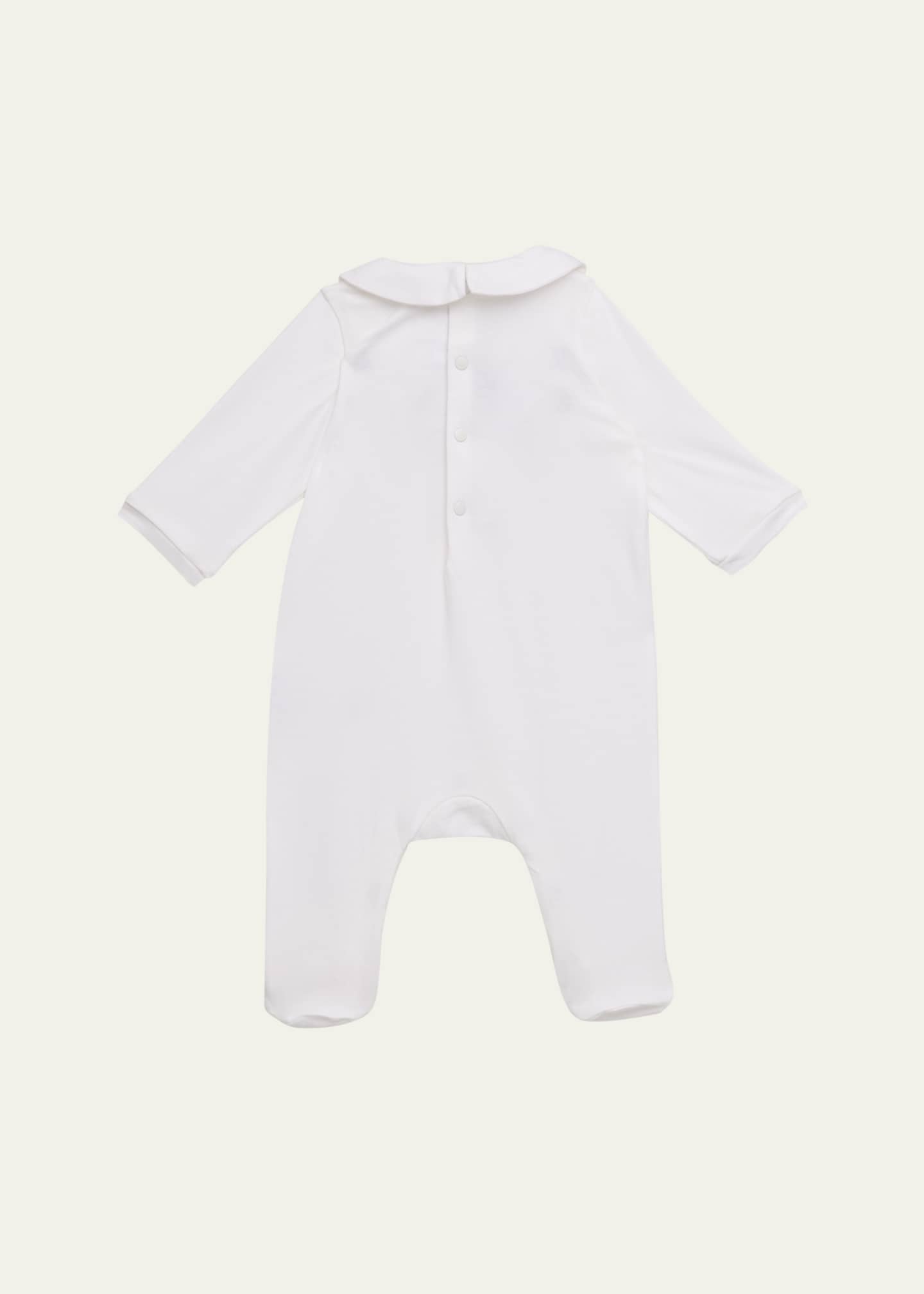 Tartine et Chocolat Girl's Embroidered Footie Pajamas, Size Newborn-4 Image 2 of 3