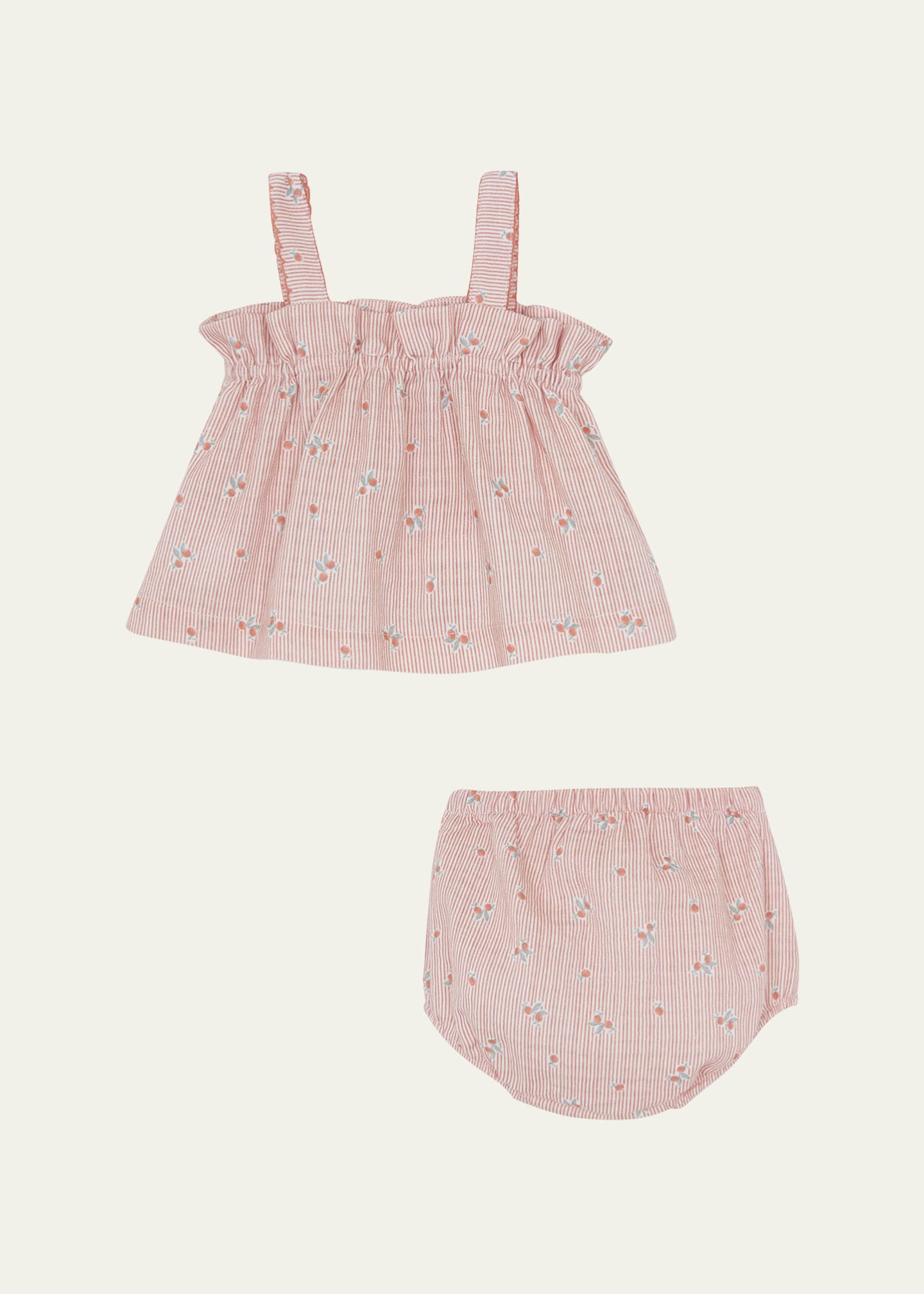 Tartine et Chocolat Girl's Striped Top & Bloomers Set, Size 3M-2 Image 3 of 4