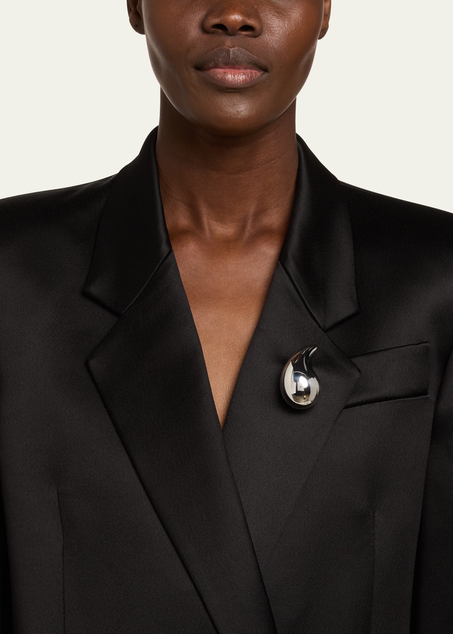 Bottega Veneta Large Drop Brooch Image 2 of 4