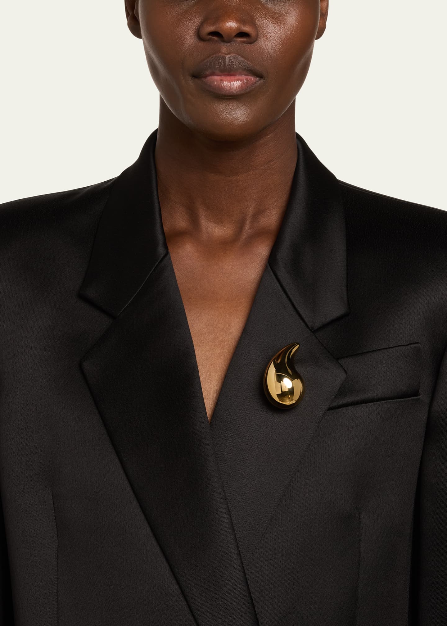 Bottega Veneta Large Drop Brooch Image 2 of 4