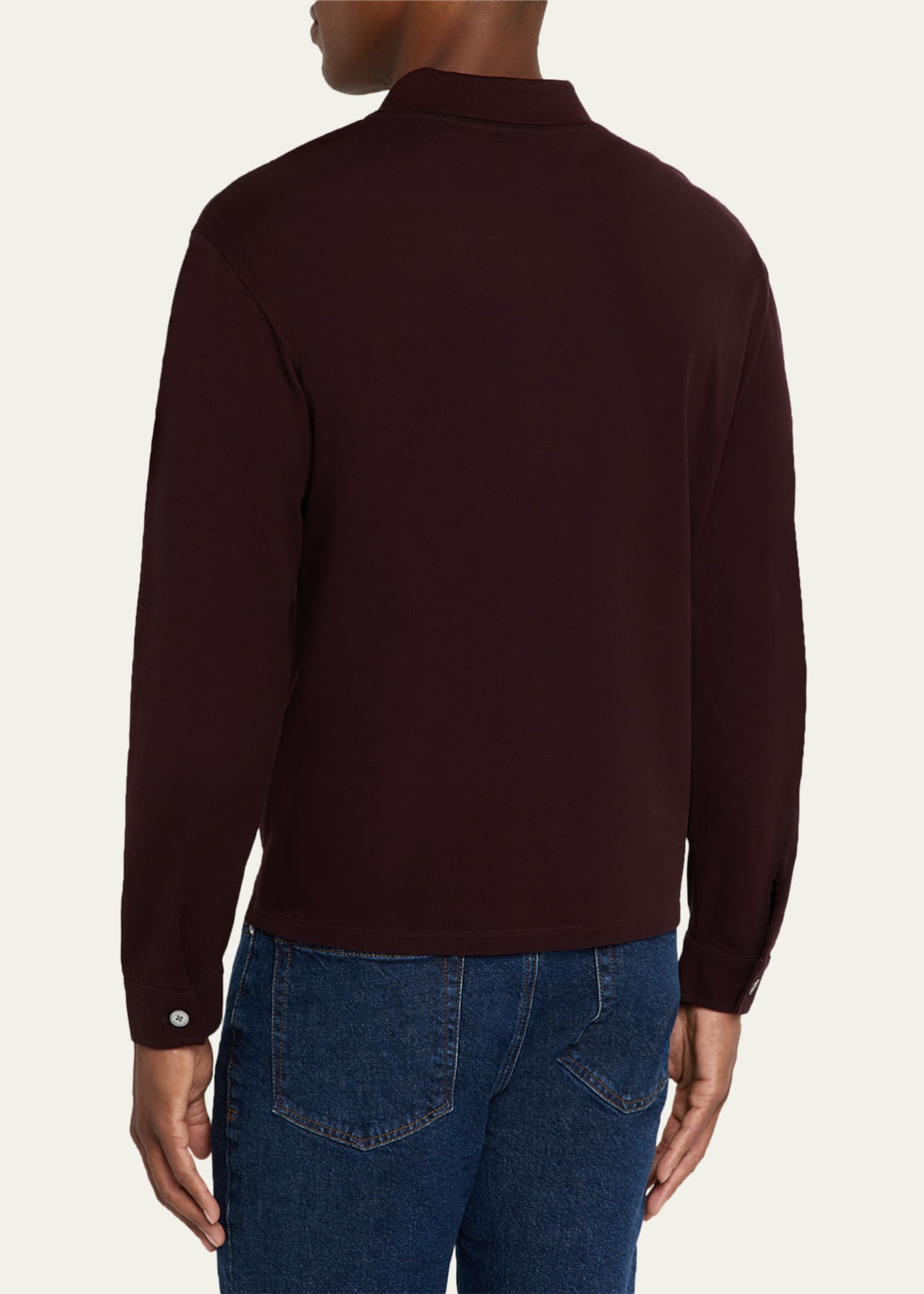 FRAME Men's Light Pique Polo Shirt Image 3 of 5