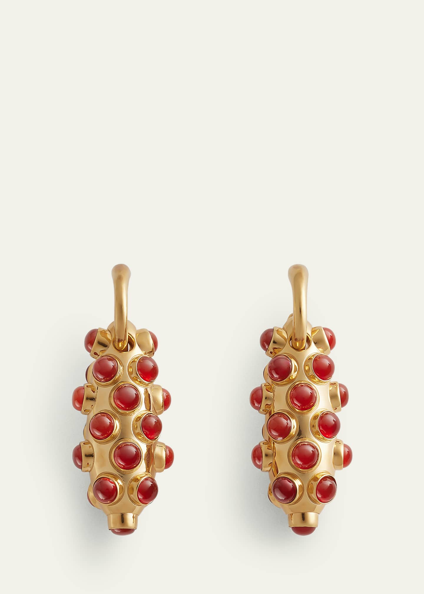 Bottega Veneta Carnelian 18K Gold-Finish Earrings Image 3 of 3