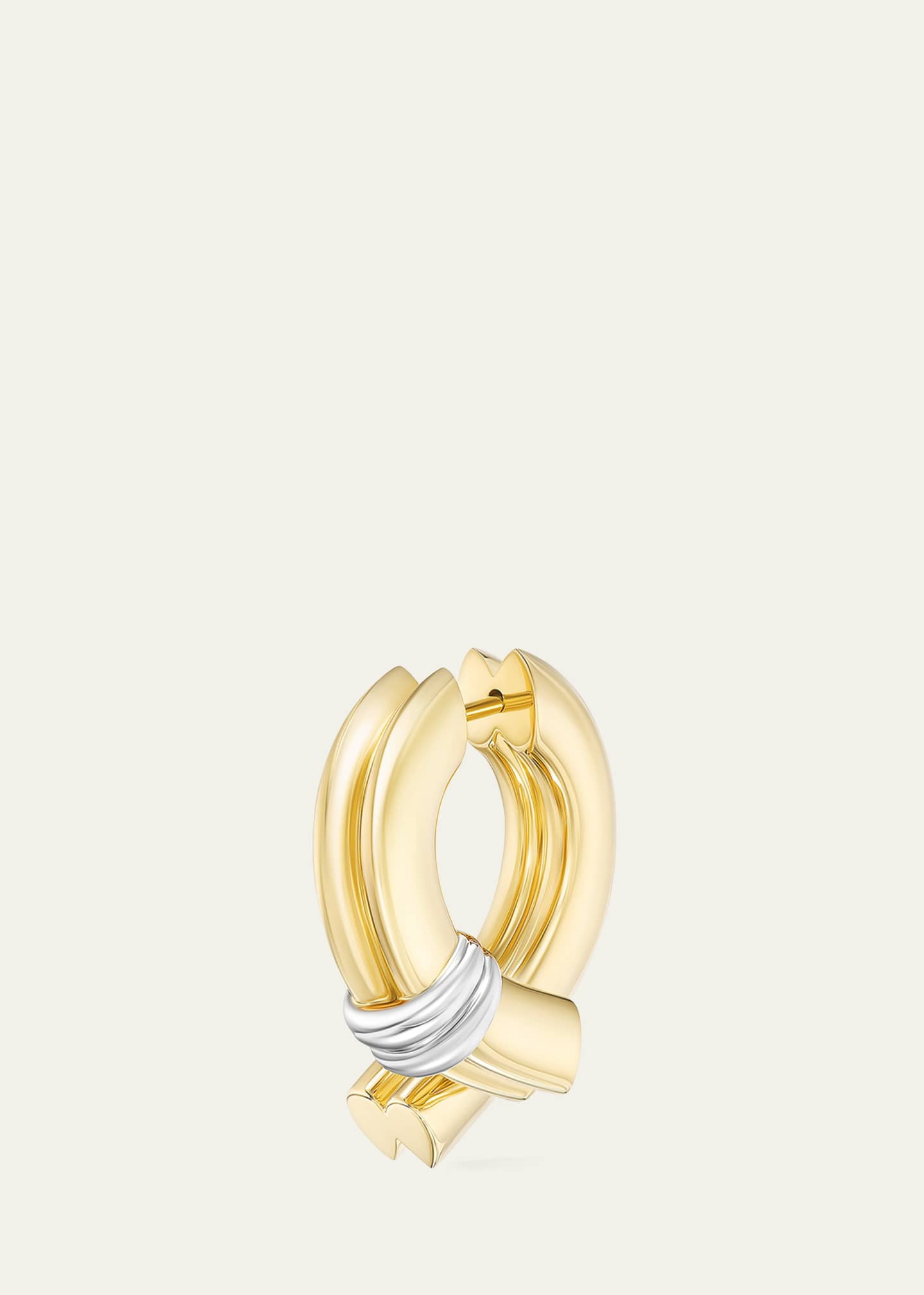 TABAYER Fairmined 18K Yellow and White Gold Oera Stack Earrings Image 2 of 3