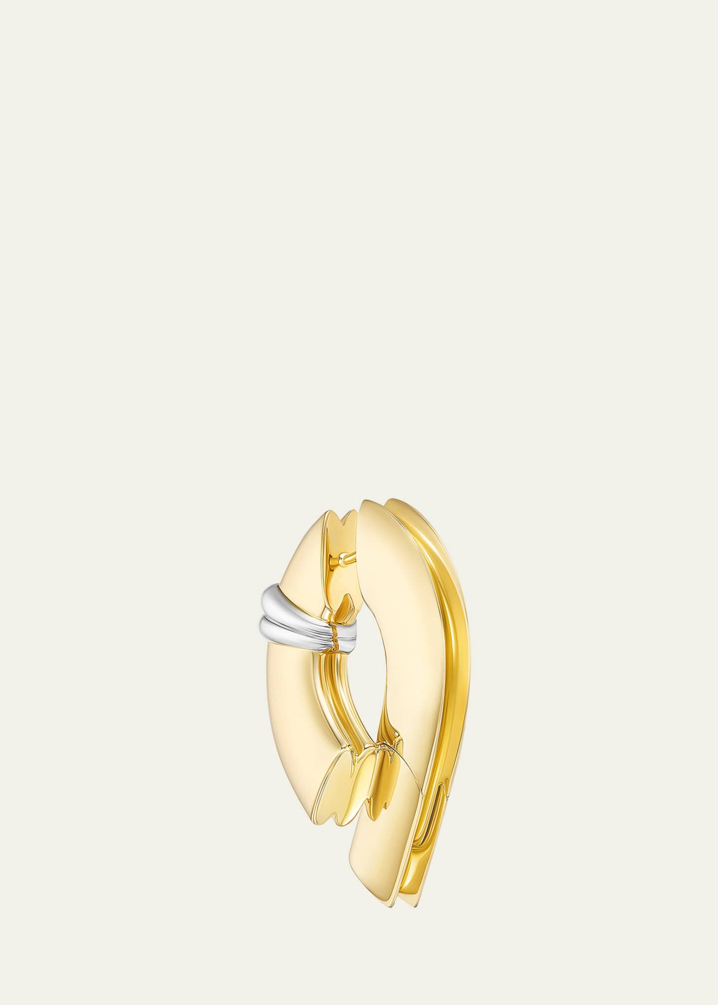 TABAYER Fairmined 18K Yellow and White Gold Oera Stack Earrings Image 3 of 3