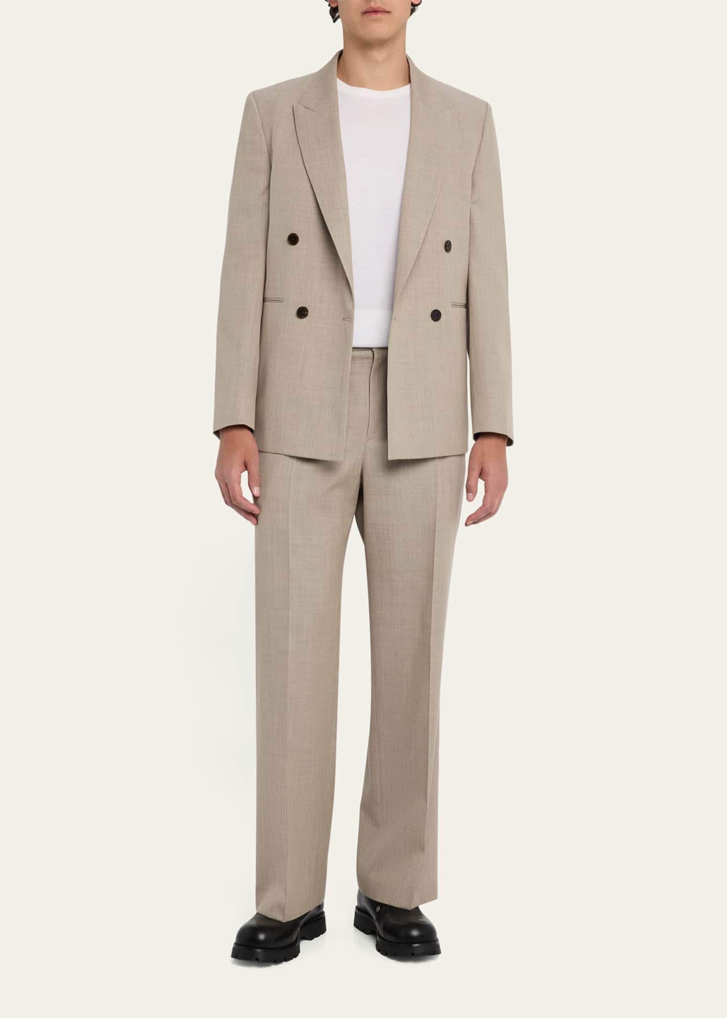 FRAME Men's Double-Breasted Wool Blazer Image 2 of 7