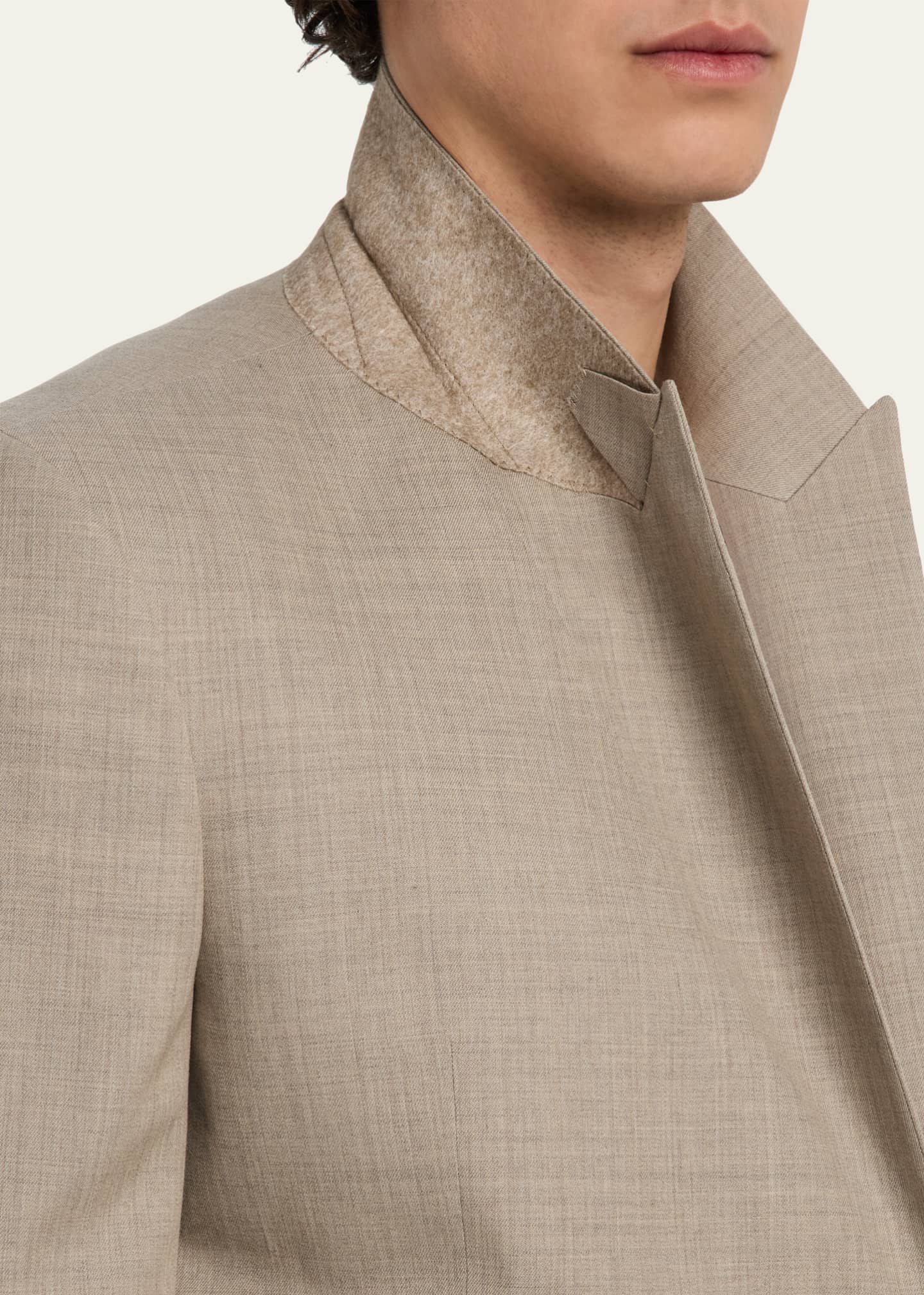 FRAME Men's Double-Breasted Wool Blazer Image 6 of 7