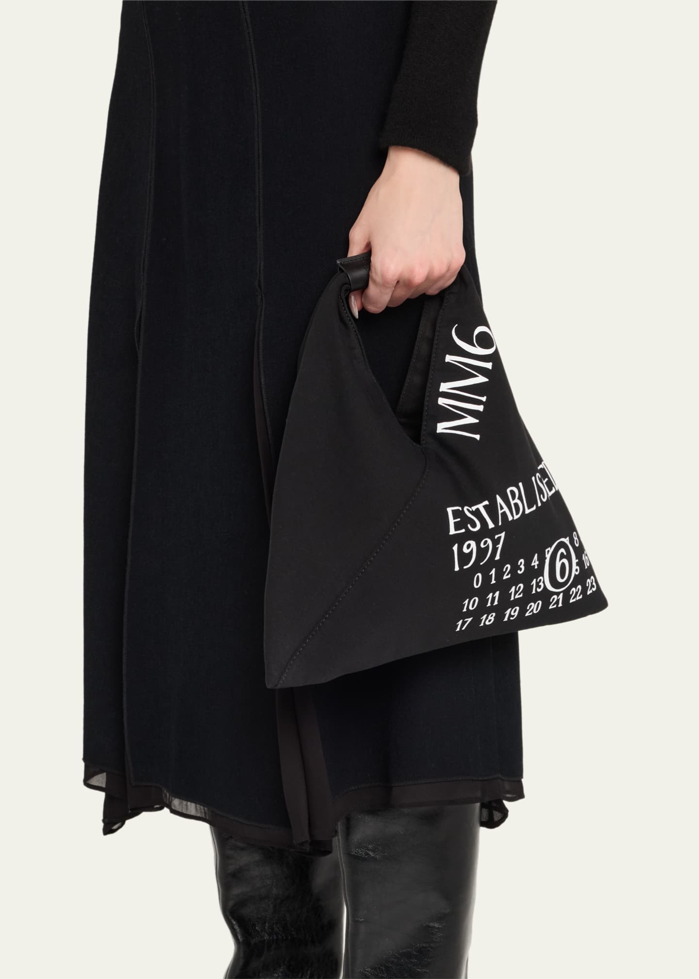 今季一番 MM6 Maison Margiela Mini Classic Japanese Established-Print バッグ