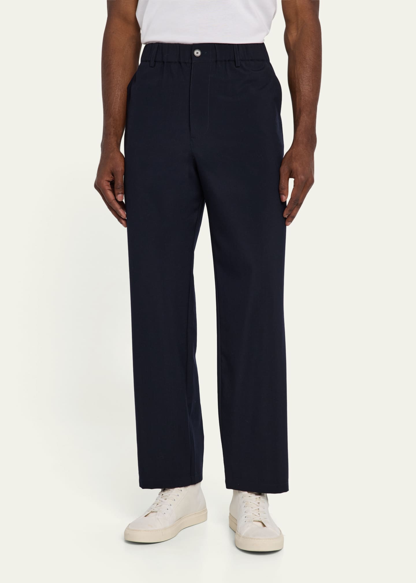 FRAME Men's Relaxed Wool Trousers Image 4 of 5
