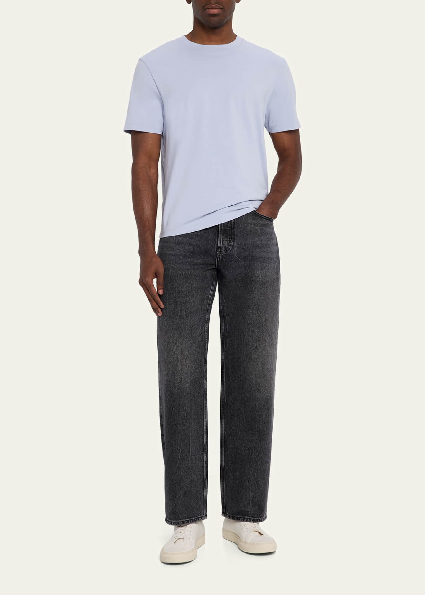 FRAME Men's Washed Denim Relaxed Jeans Image 2 of 5