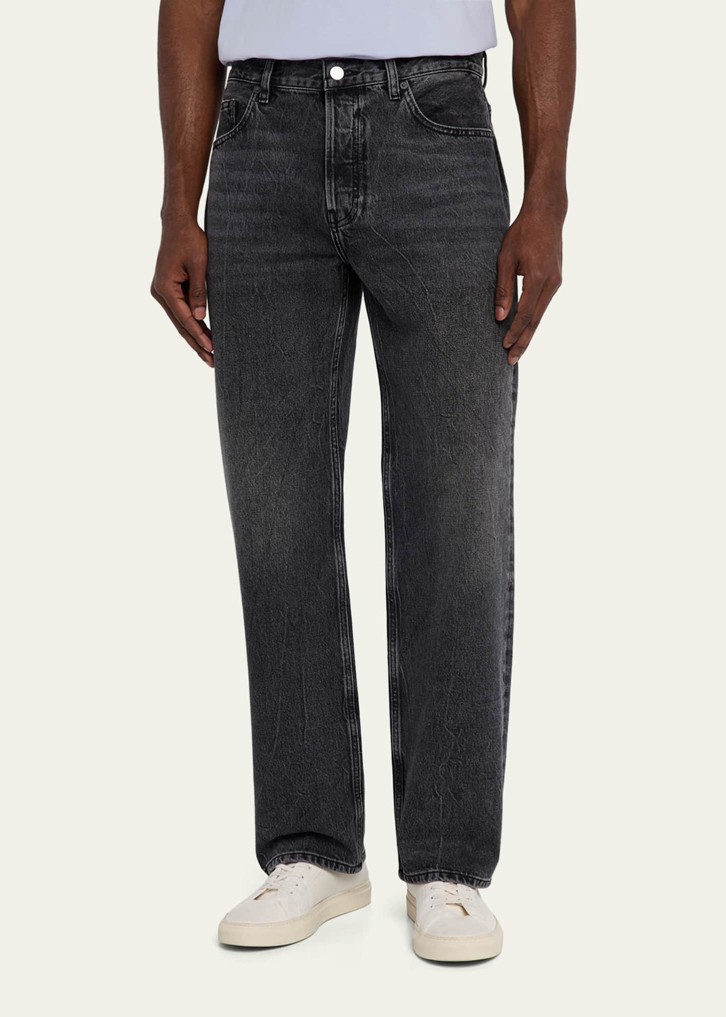 FRAME Men's Washed Denim Relaxed Jeans Image 4 of 5
