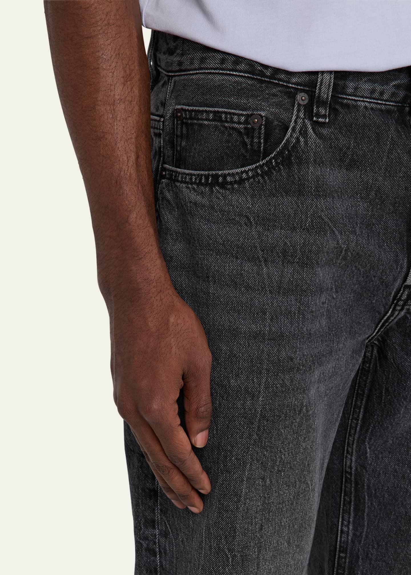 FRAME Men's Washed Denim Relaxed Jeans Image 5 of 5