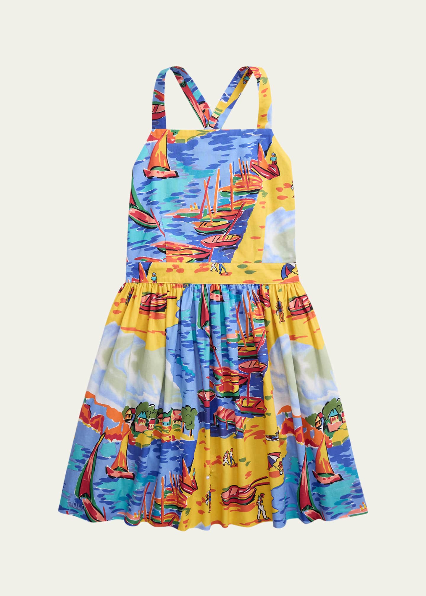 Ralph Lauren Childrenswear 30S COTTON-PRINTPINAFOR-DRESSES-DAY DRESS Image 1 of 2