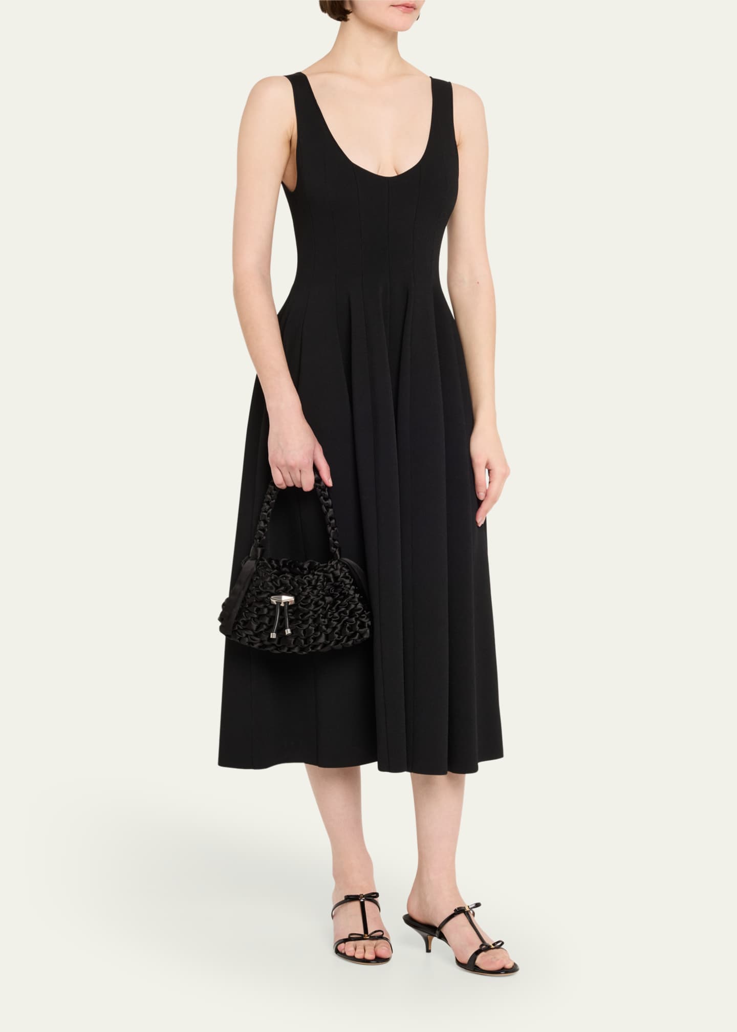 Jimmy Choo Cinch Small Woven Satin Top-Handle Bag - Bergdorf Goodman