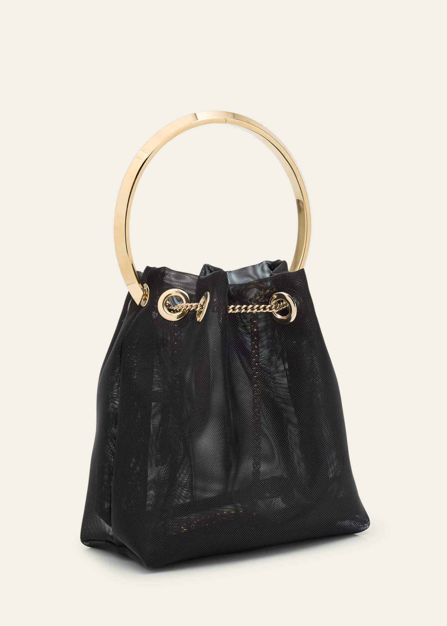 Jimmy Choo Bon Bon Mesh Bucket Bag Image 3 of 6