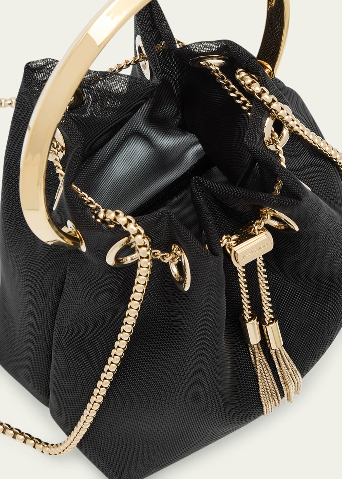 Jimmy Choo Bon Bon Mesh Bucket Bag Image 4 of 6
