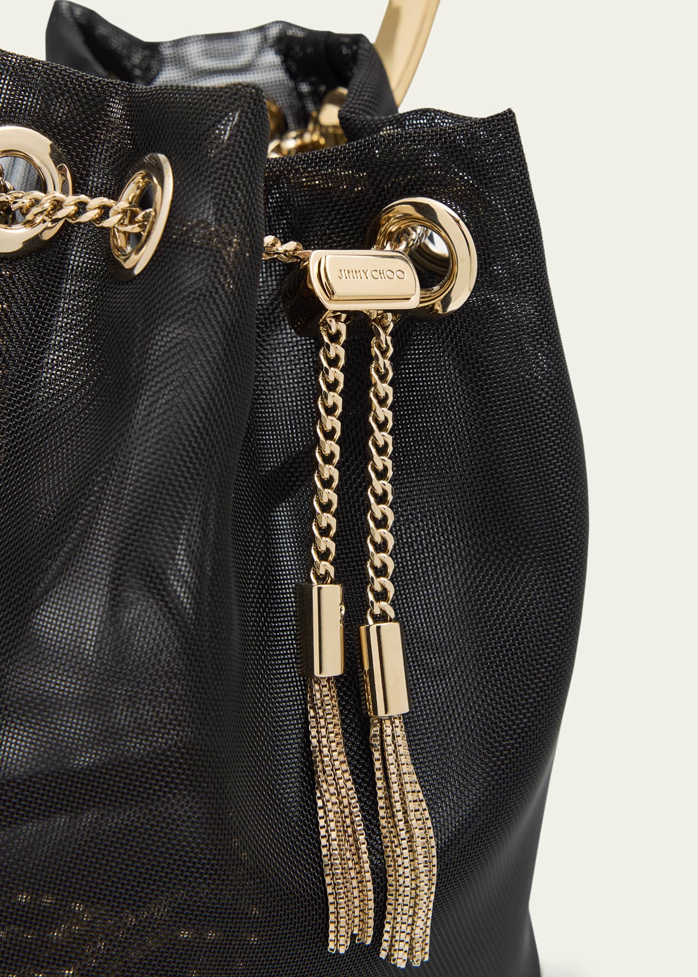 Jimmy Choo Bon Bon Mesh Bucket Bag Image 6 of 6