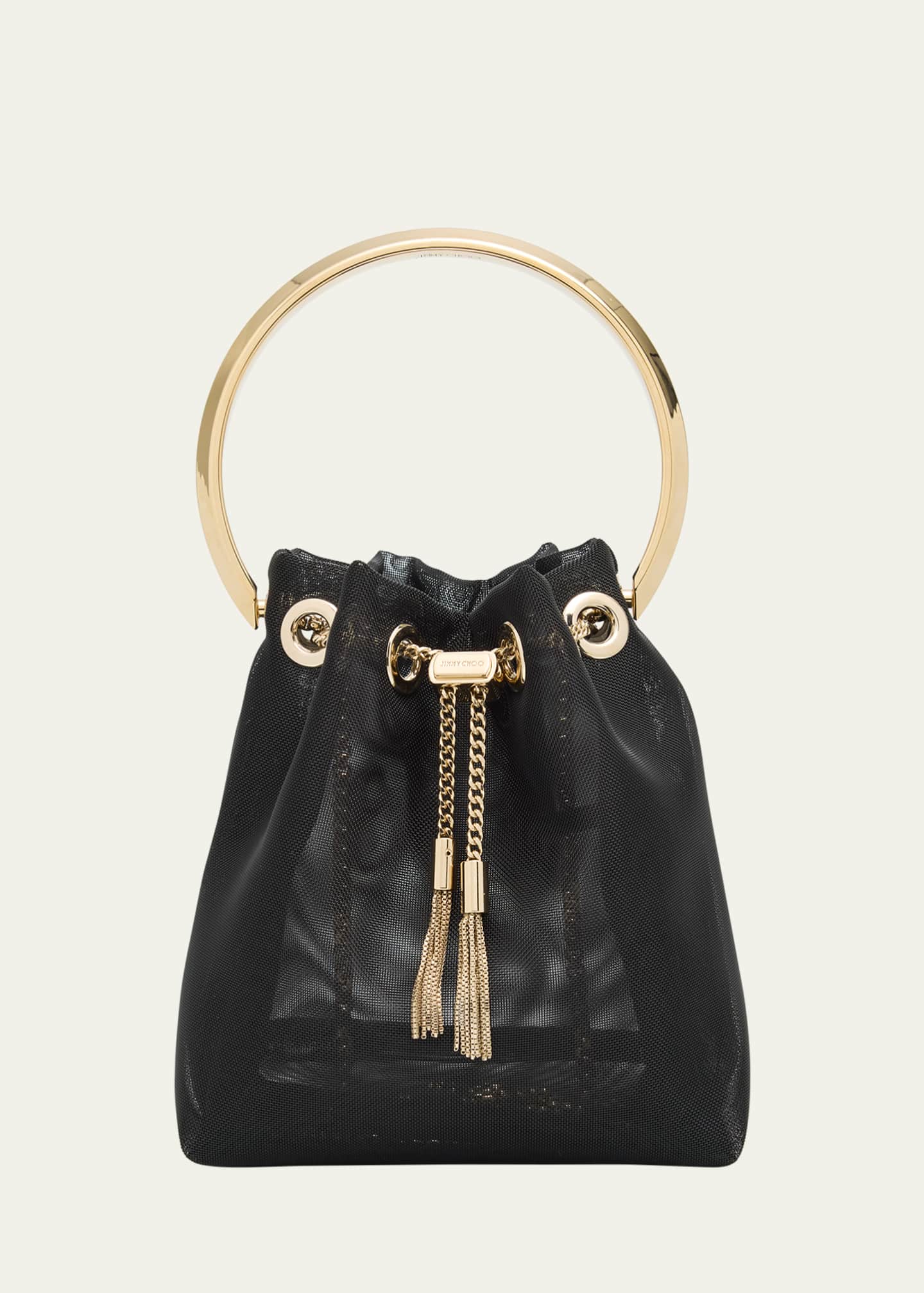 Jimmy Choo Bon Bon Mesh Bucket Bag Image 1 of 6