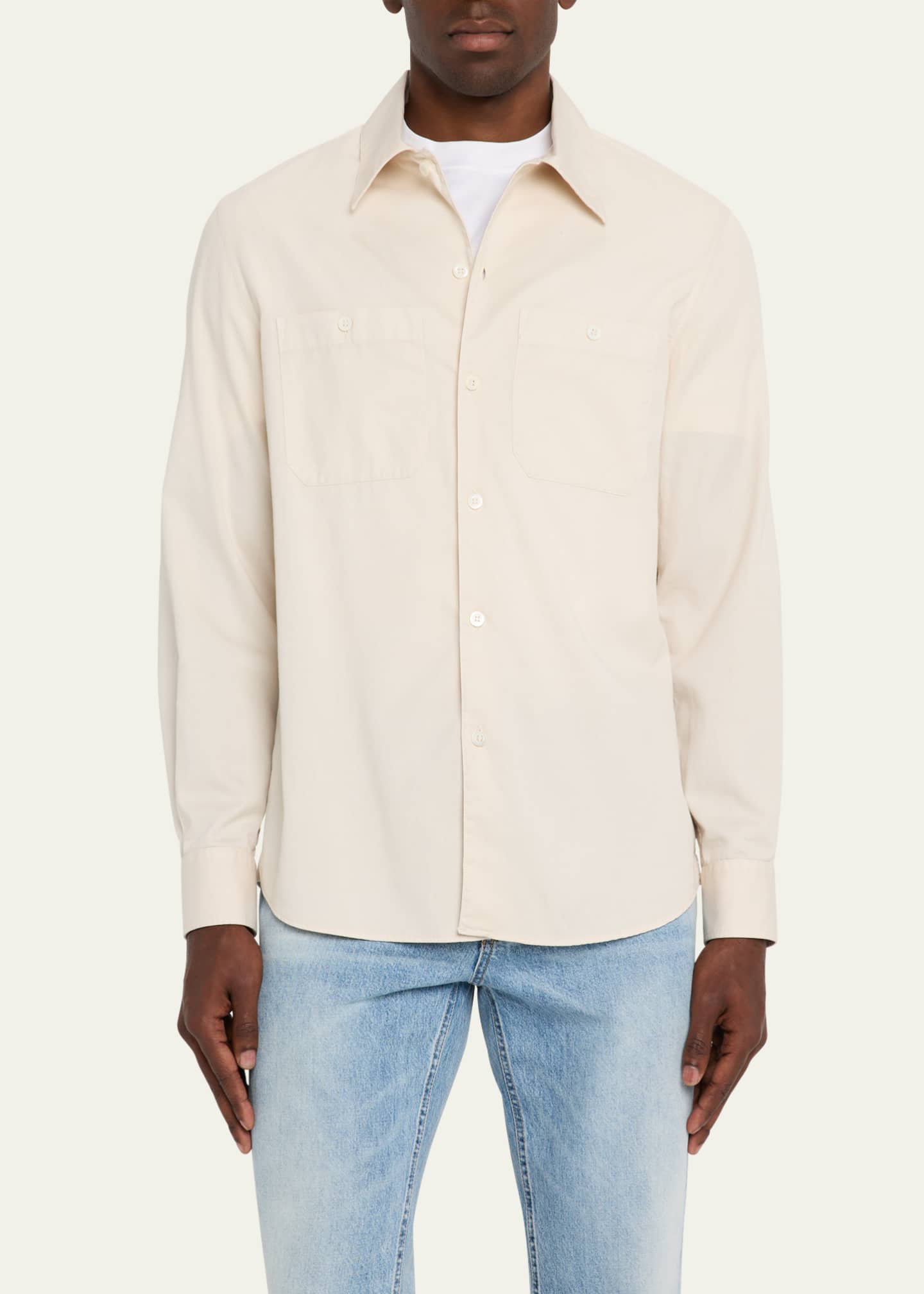 Linen shirt with monili for Woman in Yuta | Brunello Cucinelli
