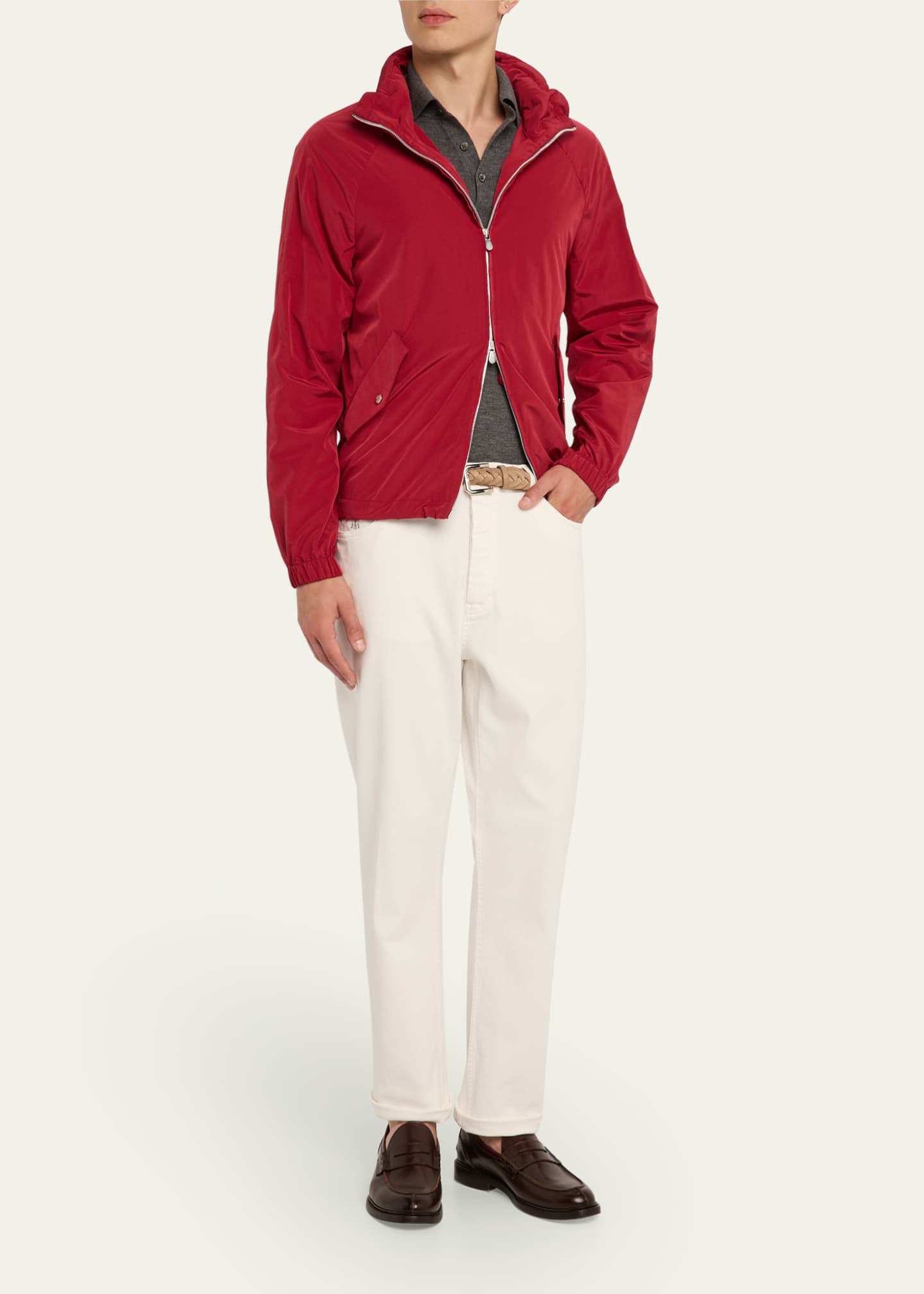 Brunello Cucinelli Men's Water-Resistant Jacket Image 2 of 5