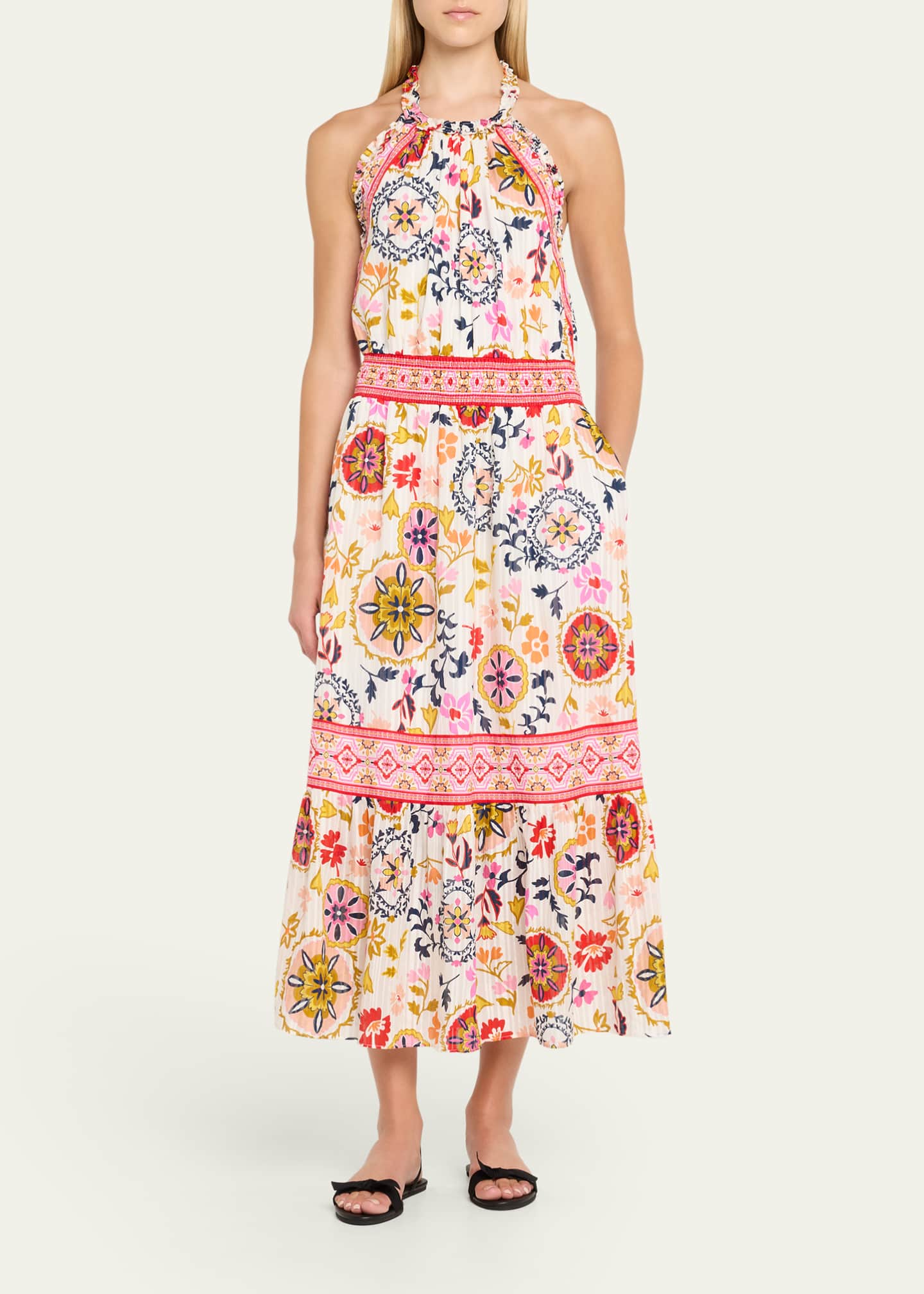 Delia Halter Midi Dress - Thumbnail 2