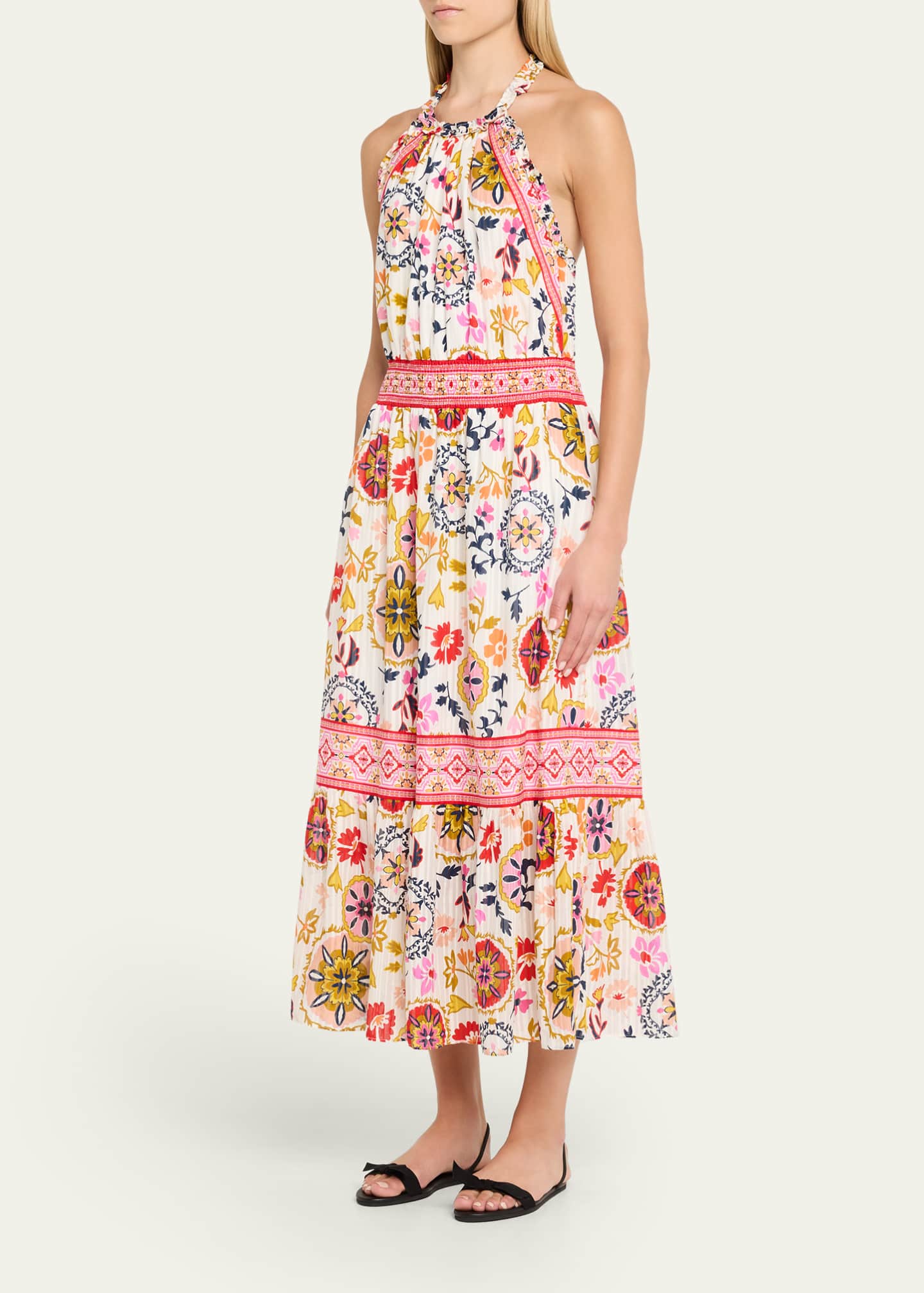 Delia Halter Midi Dress - Thumbnail 4