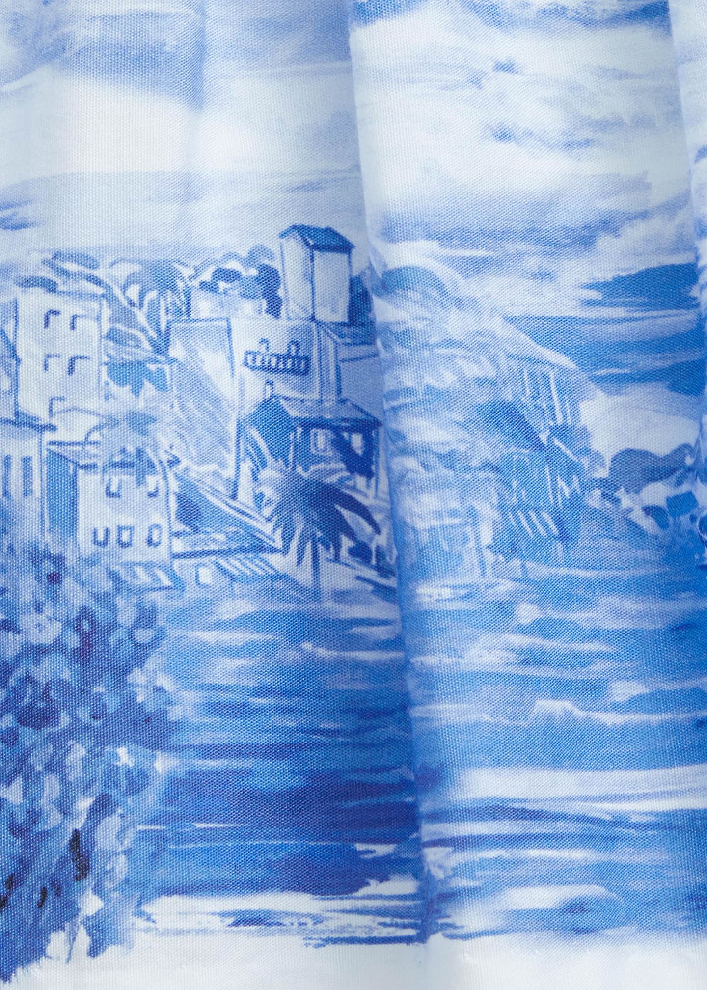Ralph Lauren Childrenswear Girl's Seaside-Print Dress W/ Bloomers, Size 9M-24M Image 3 of 3